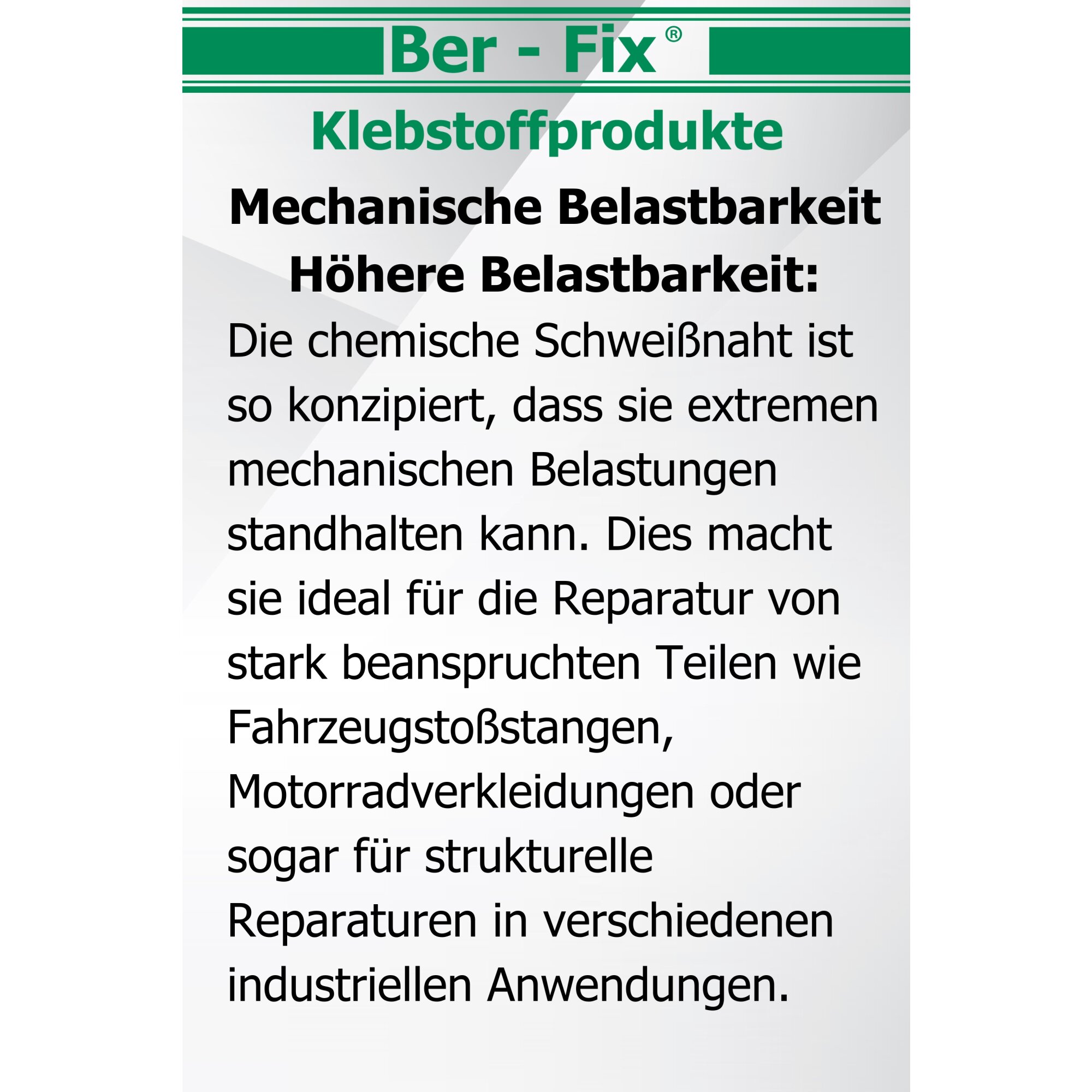 Ber-Fix® Füllstoff Set Standard schwarz