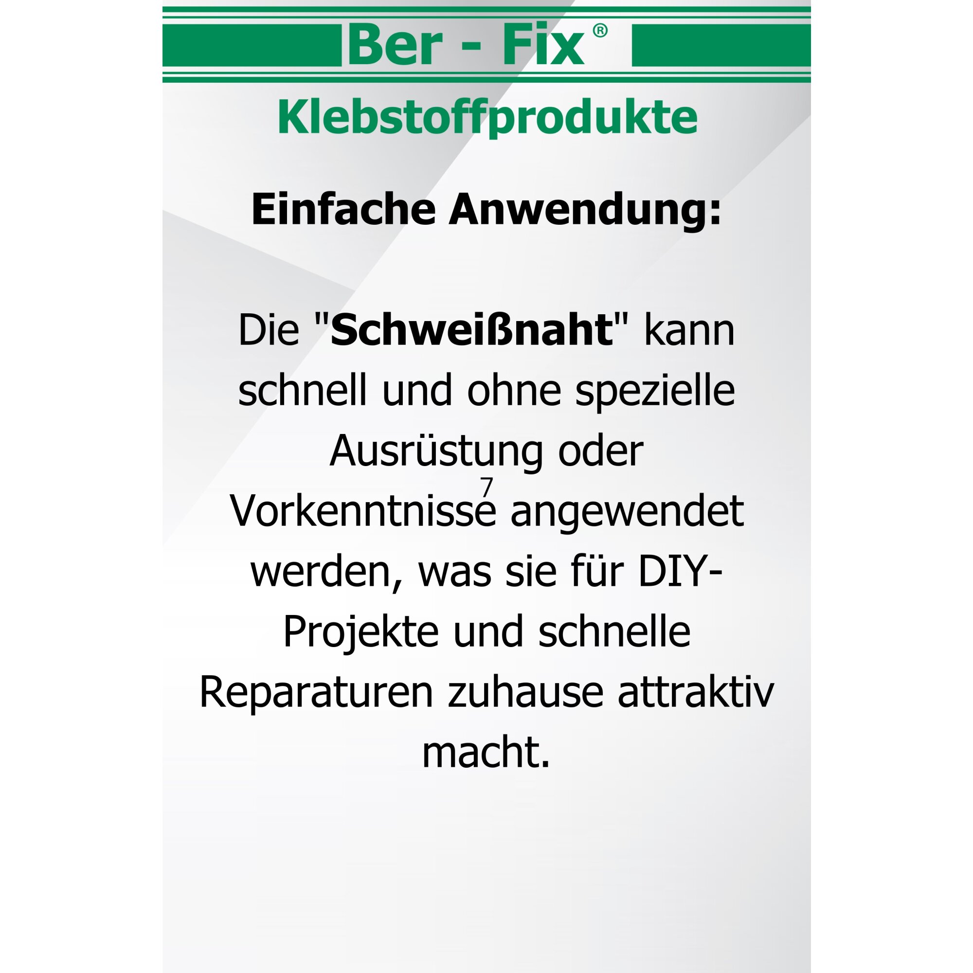 Ber-Fix® Füllstoff Set Standard schwarz