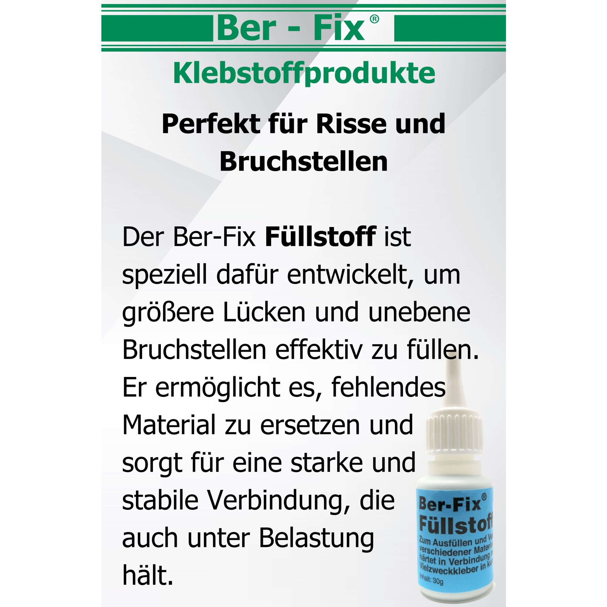 Ber-Fix® Füllstoff Set Standard schwarz