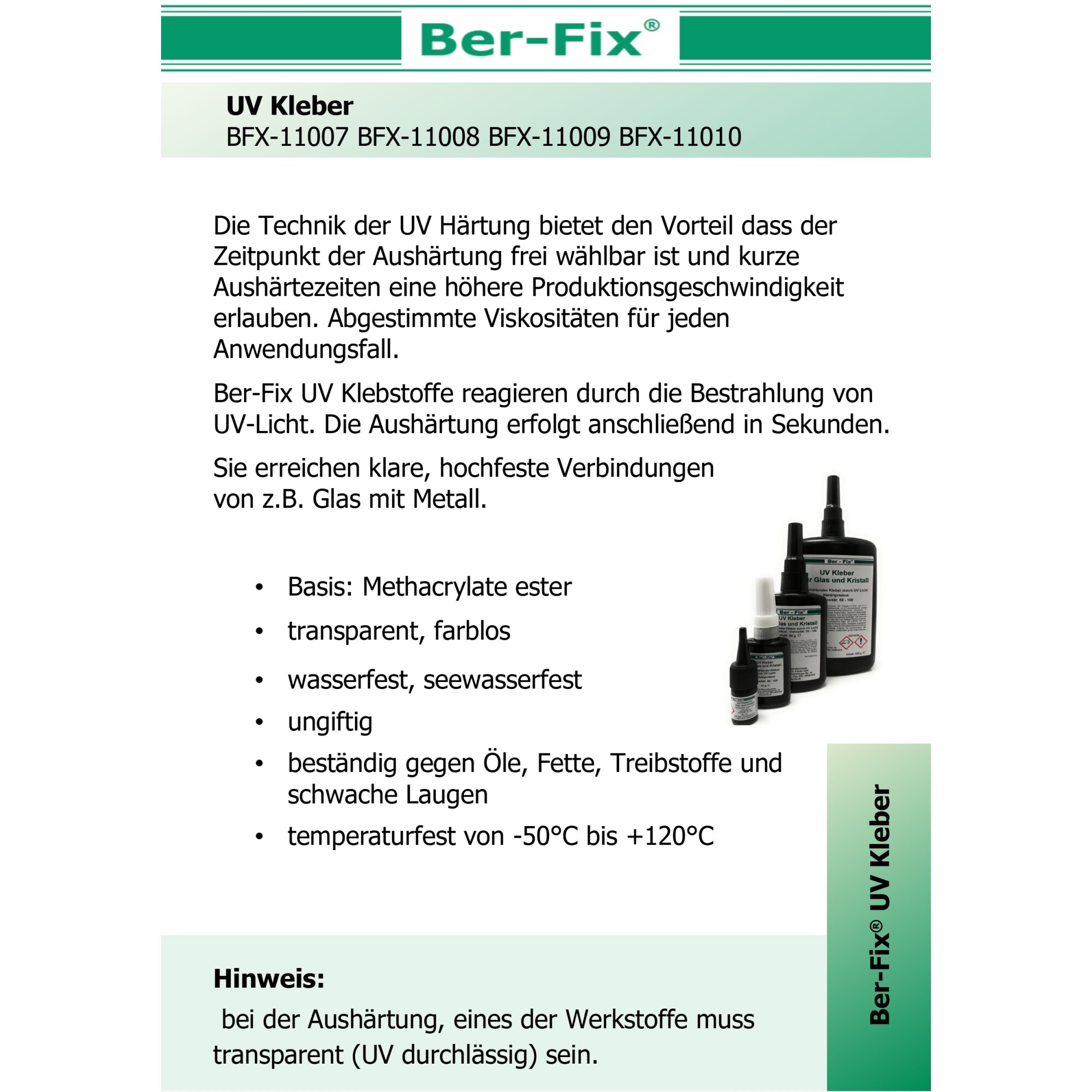 Ber-Fix® Koffer – Komplett-Set mit Industriekleber, Füllstoff, Primer, Beschleuniger, Epoxidkitt, UV-Kleber & Entferner | Alles für professionelle Anwendungen