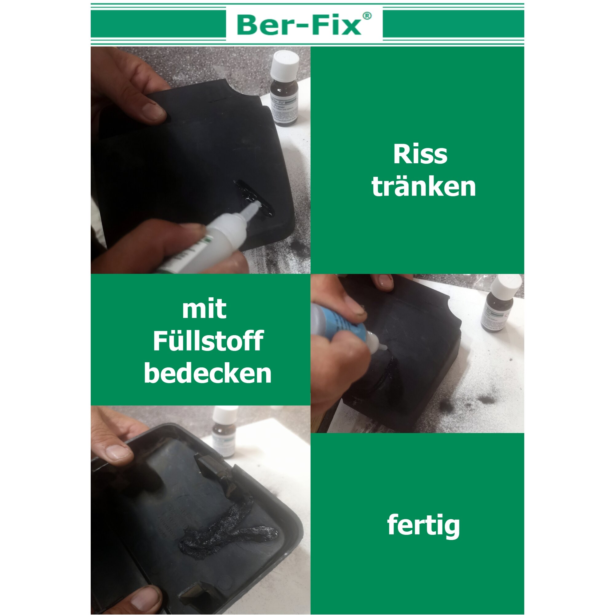 Ber-Fix® Füllstoff Set Standard schwarz / weiss