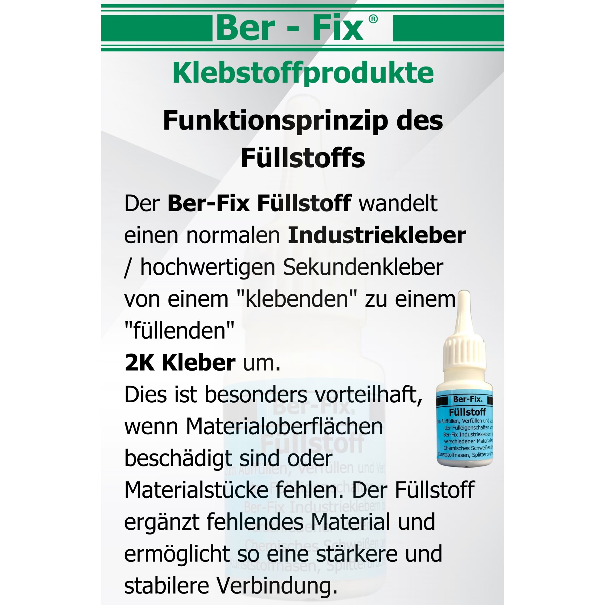 Ber-Fix® Füllstoff – Hochleistungs-Granulat zur Reparatur & Verstärkung | Ideal für Kunststoff, Metall & Holz | Perfekt mit Industriekleber