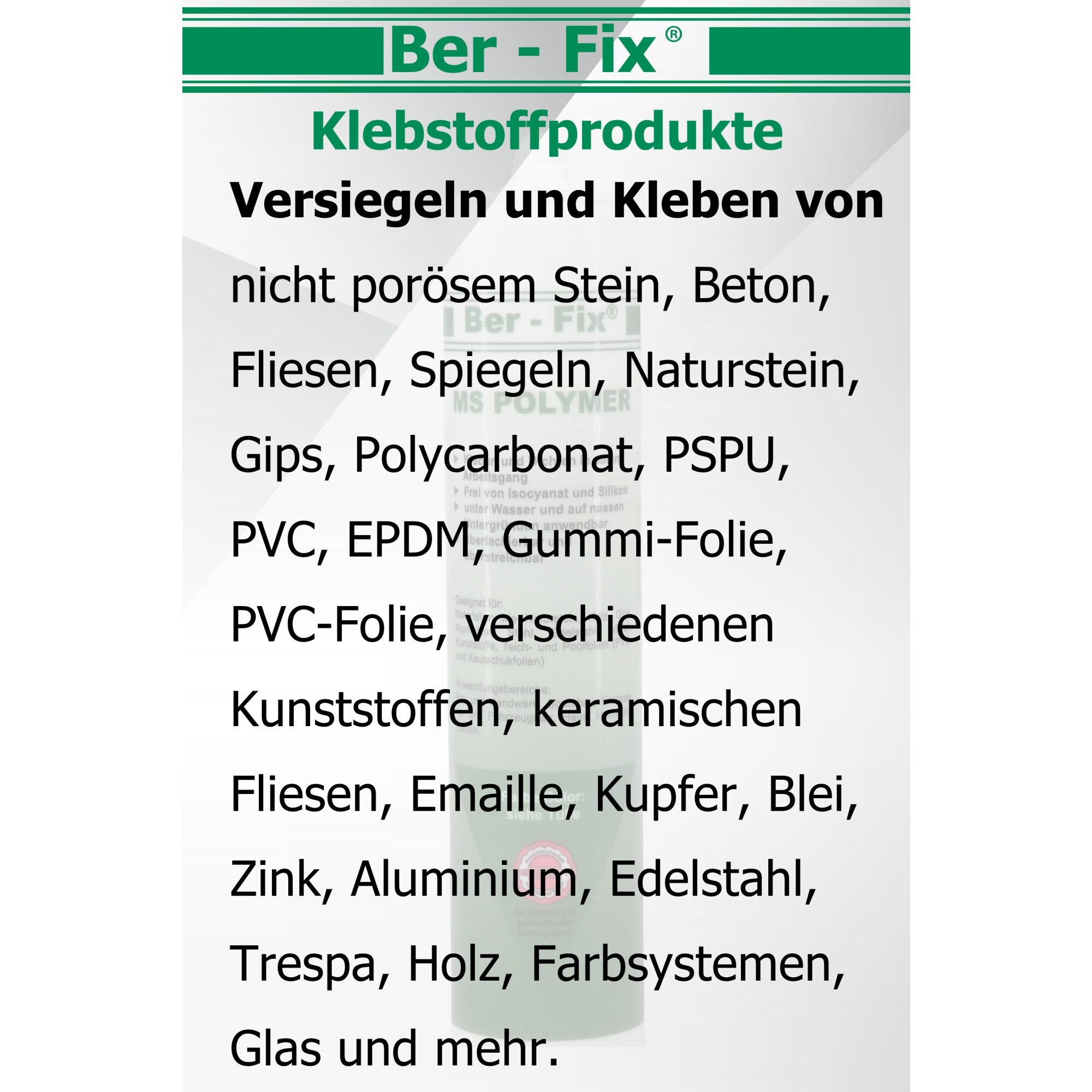 Ber-Fix® MS-Polymer blau - Poolkleber