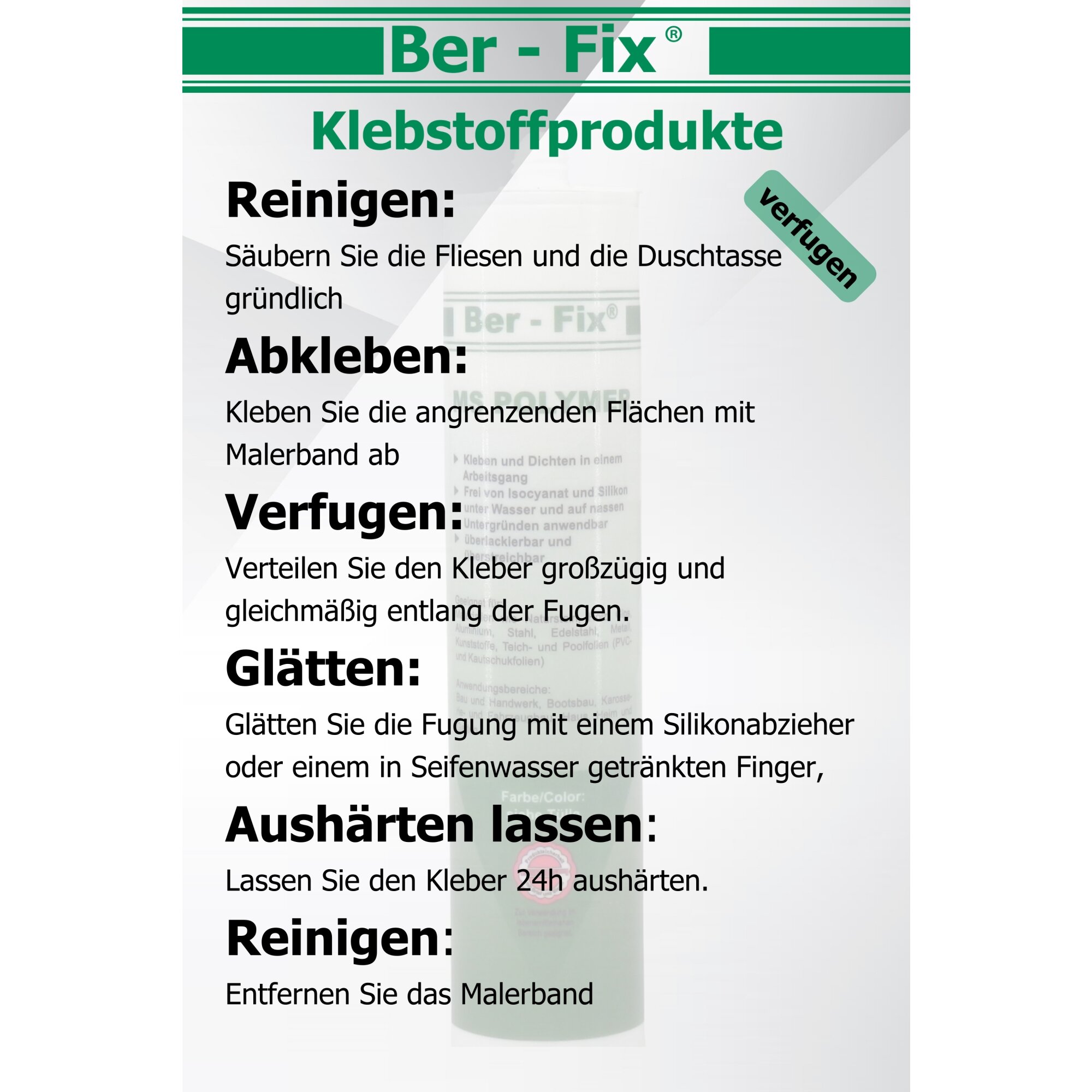 Ber-Fix® MS-Polymer blau - Poolkleber