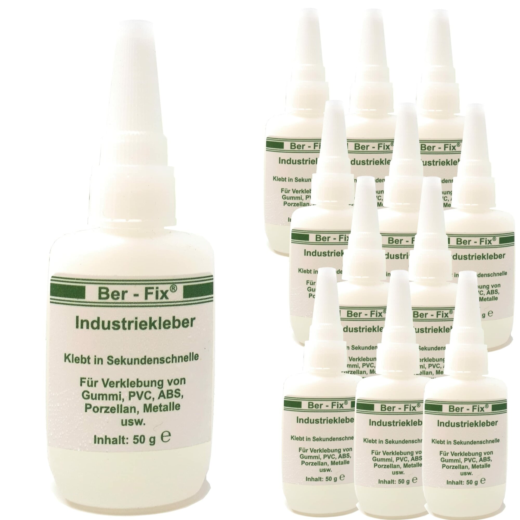 Ber-Fix® Industriekleber (mittelviskos) 12x 50g