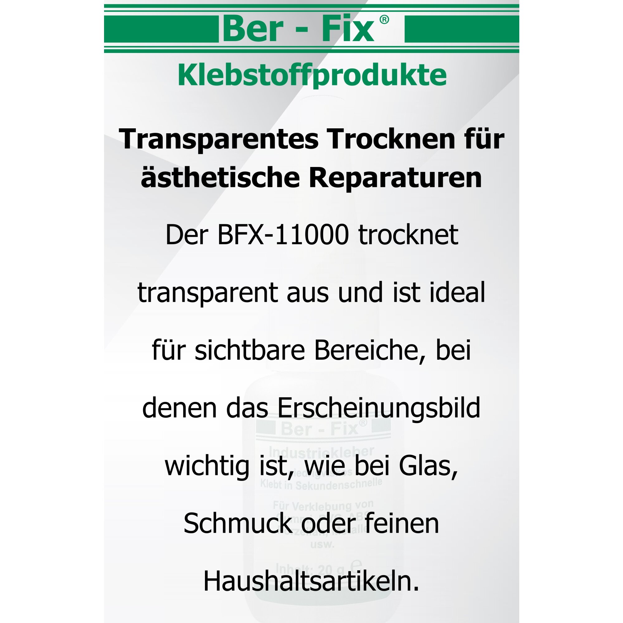 Ber-Fix® Industriekleber (niedrigviskos) 20g