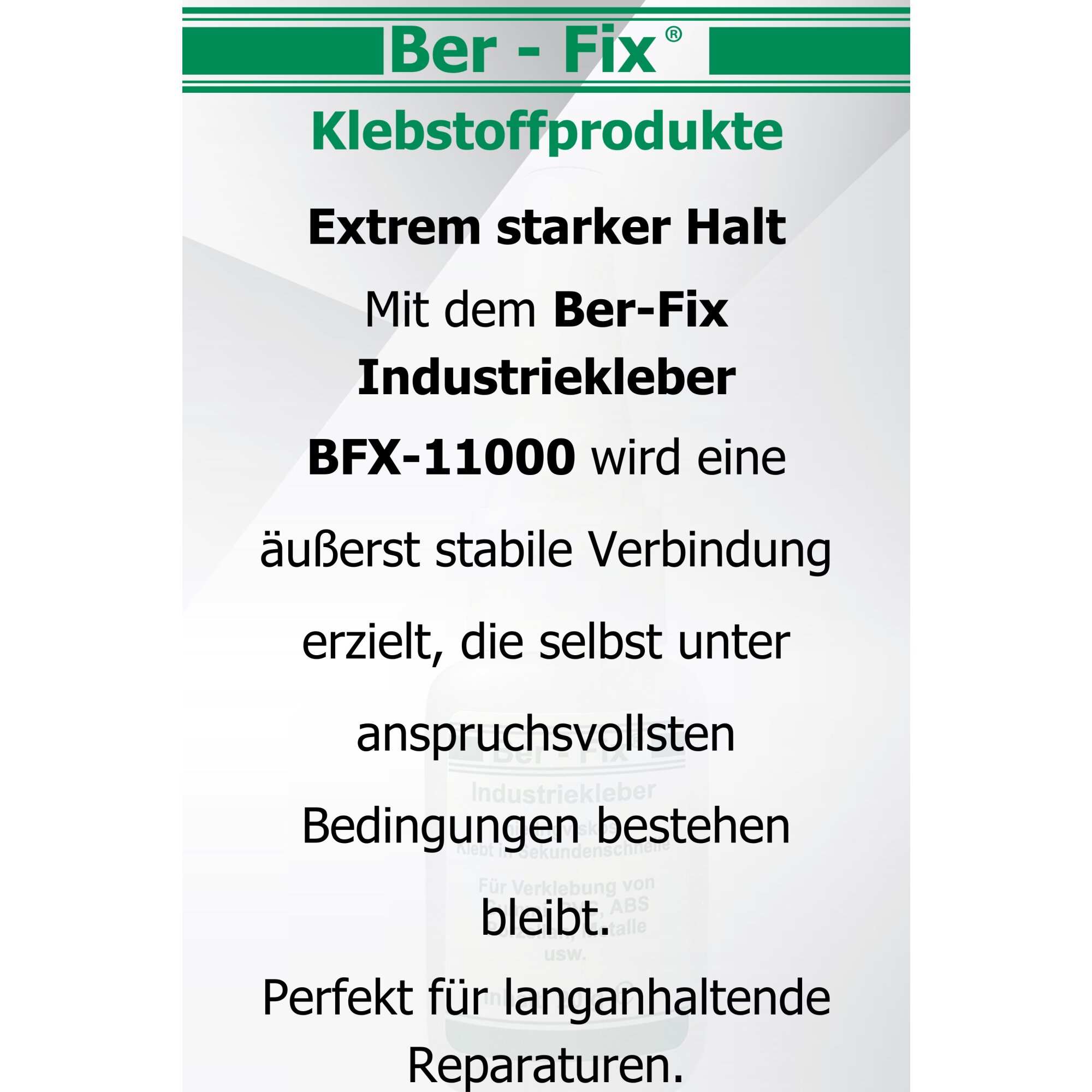 Ber-Fix® Industriekleber (niedrigviskos) 500g