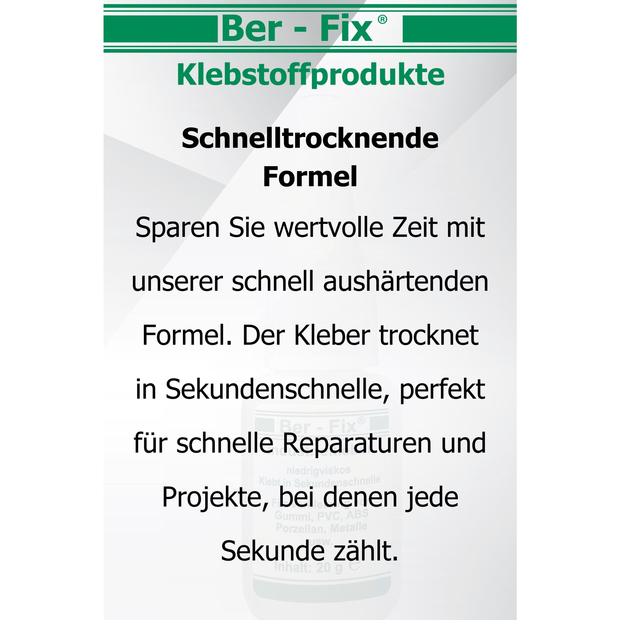 Ber-Fix® Industriekleber (niedrigviskos) 500g