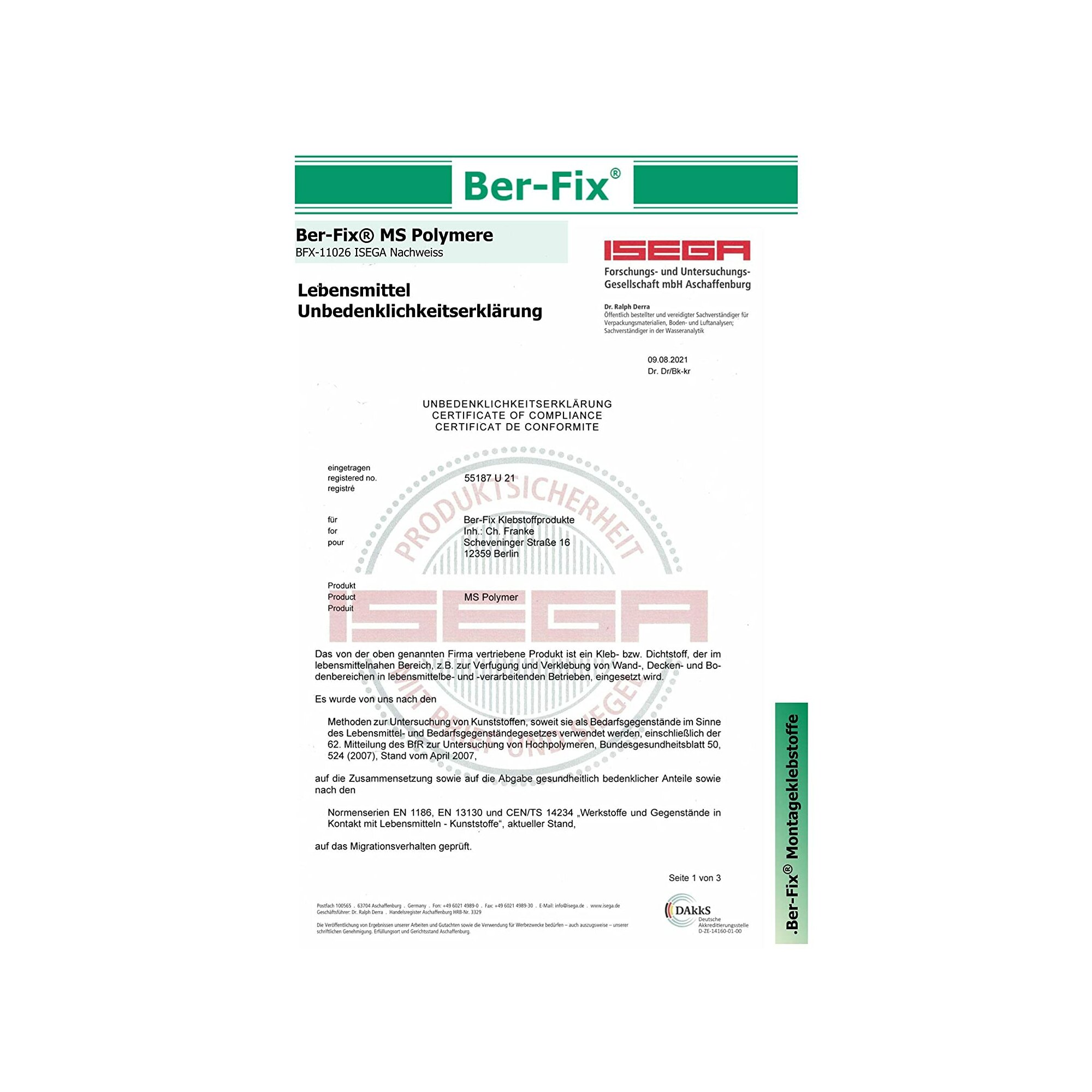 Ber-Fix® MS-Polymer grau 10x