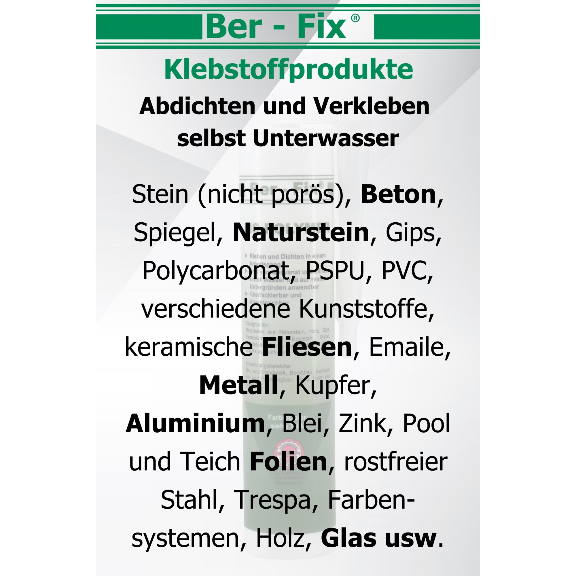 Ber-Fix® MS-Polymer transparent 5x