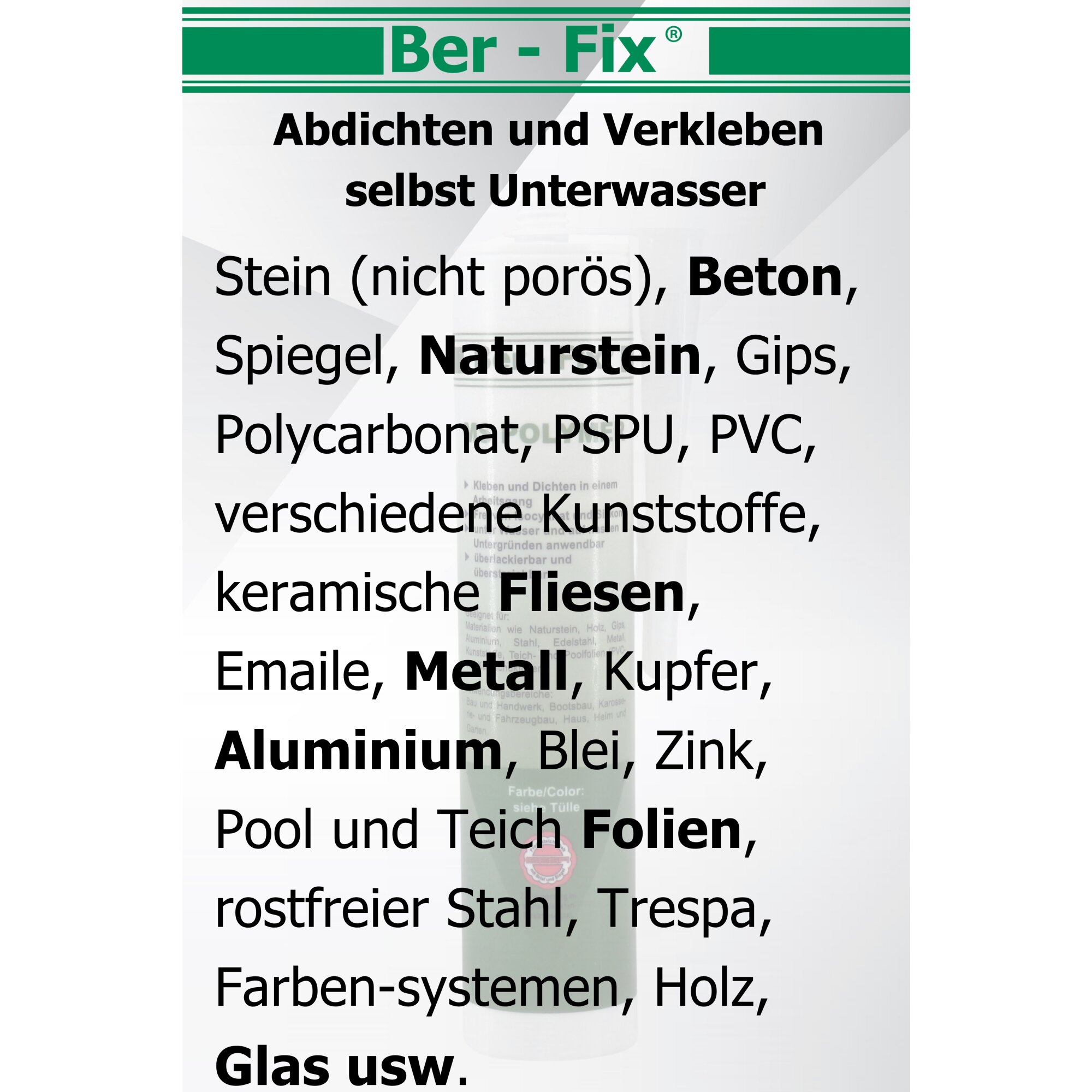 Ber-Fix® MS-Polymer weiß 10x