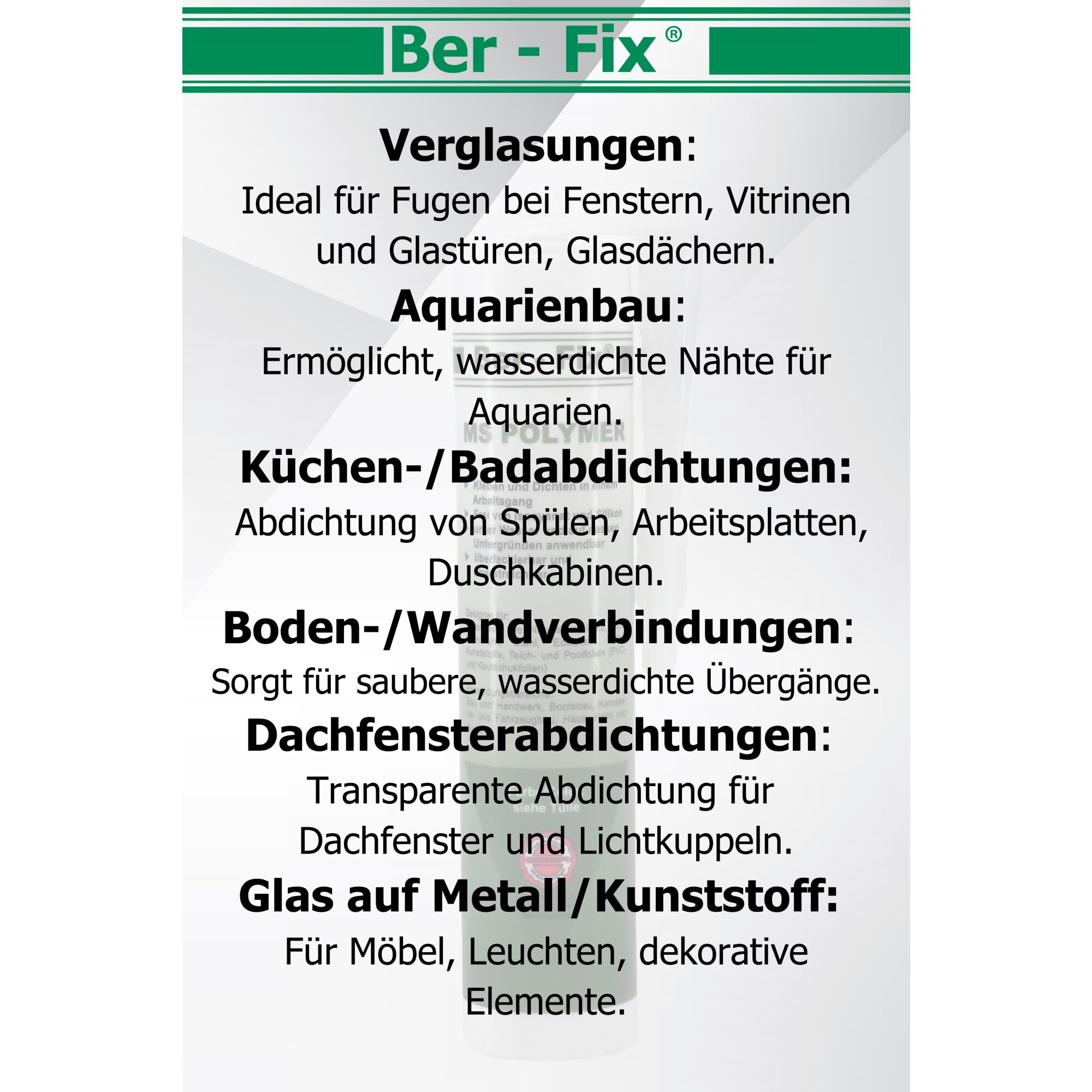 Ber-Fix® MS-Polymer weiß 10x