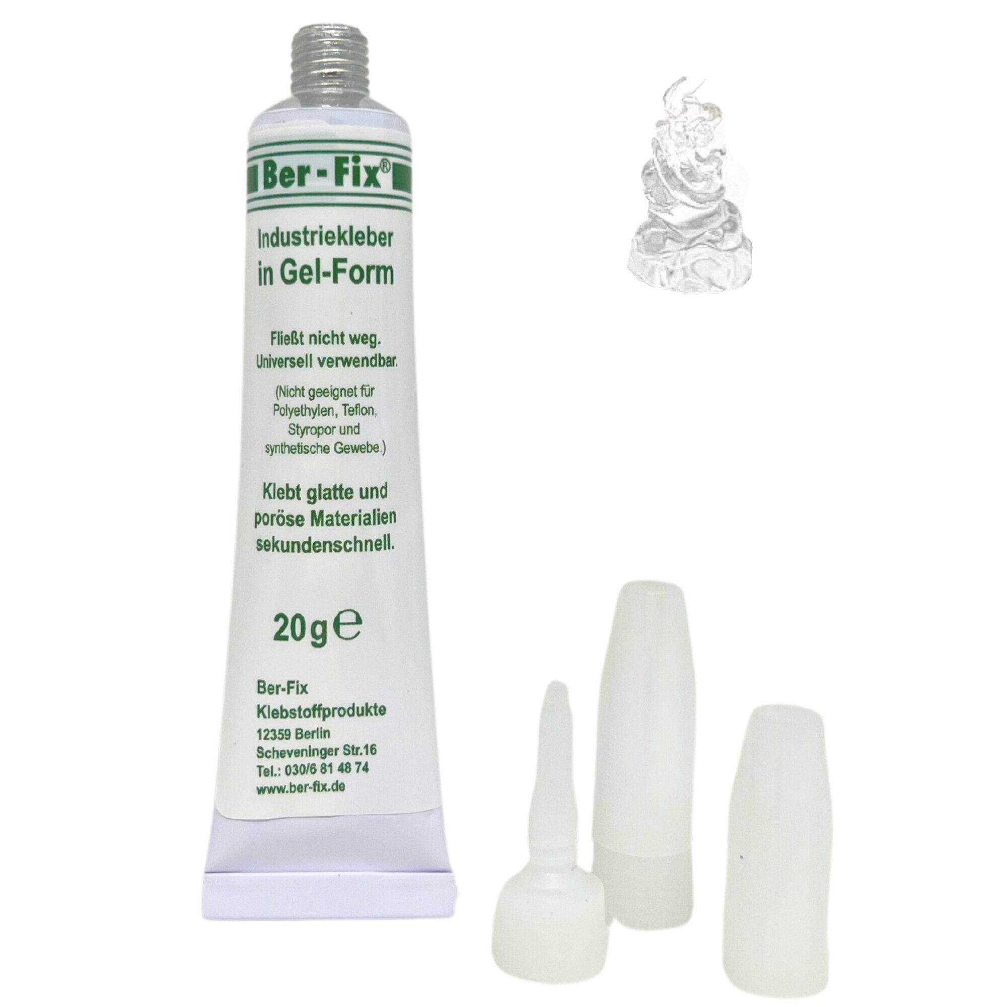 Ber-Fix® Industriekleber Gel 6x 20g