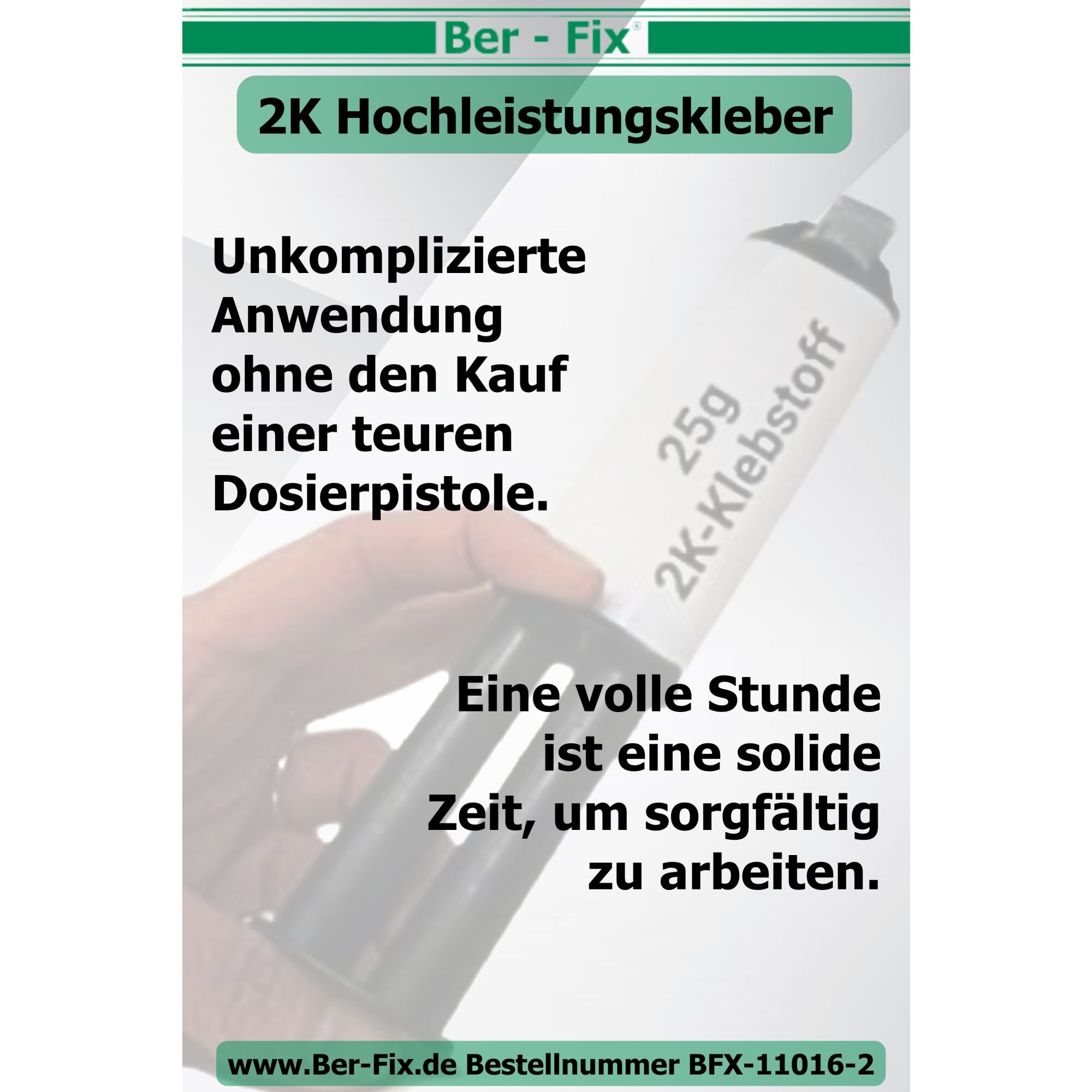 Ber-Fix® 2K-Hochleistungskleber 25g 30 Min. 14x