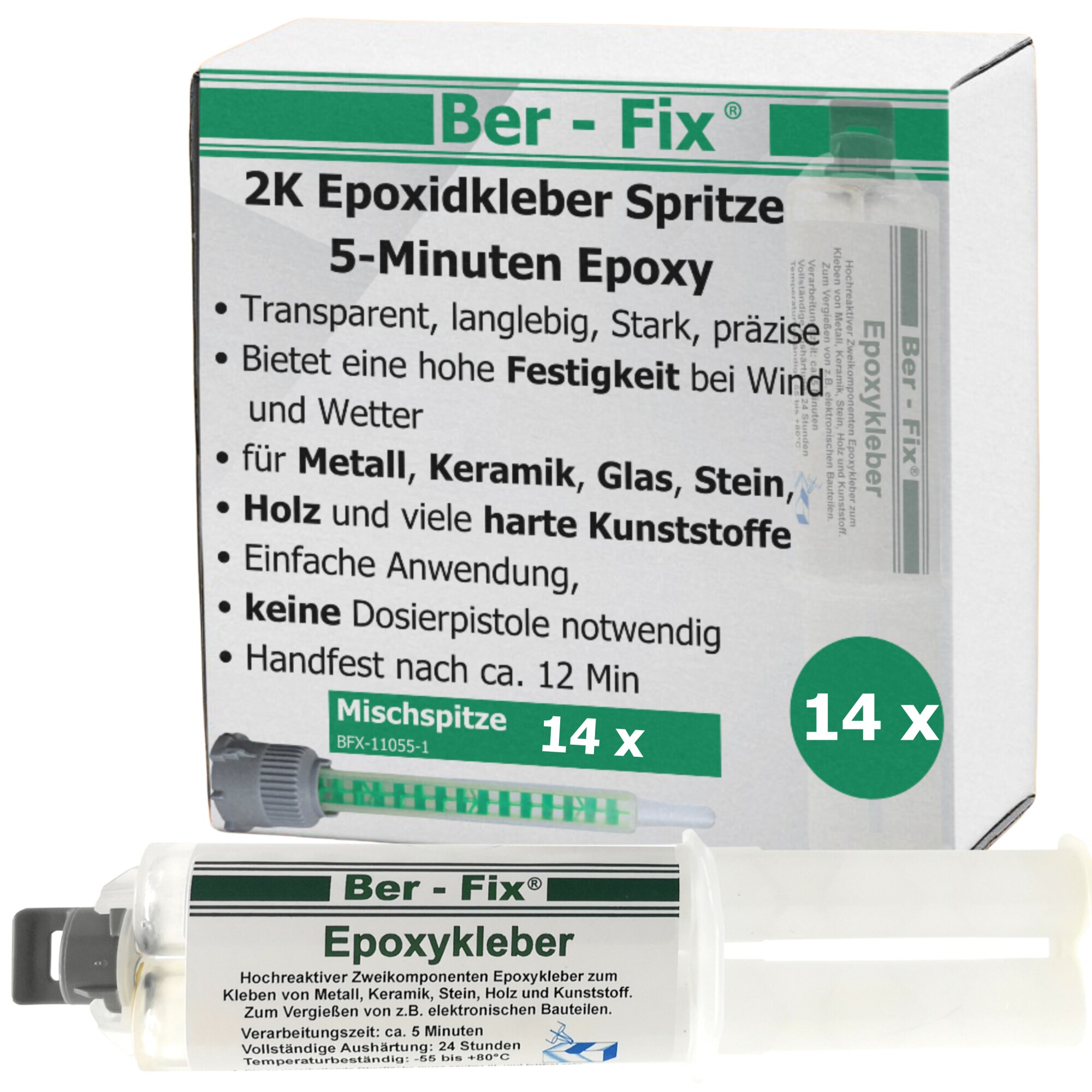 Ber-Fix® Epoxykleber 25g 5 Min. 14x