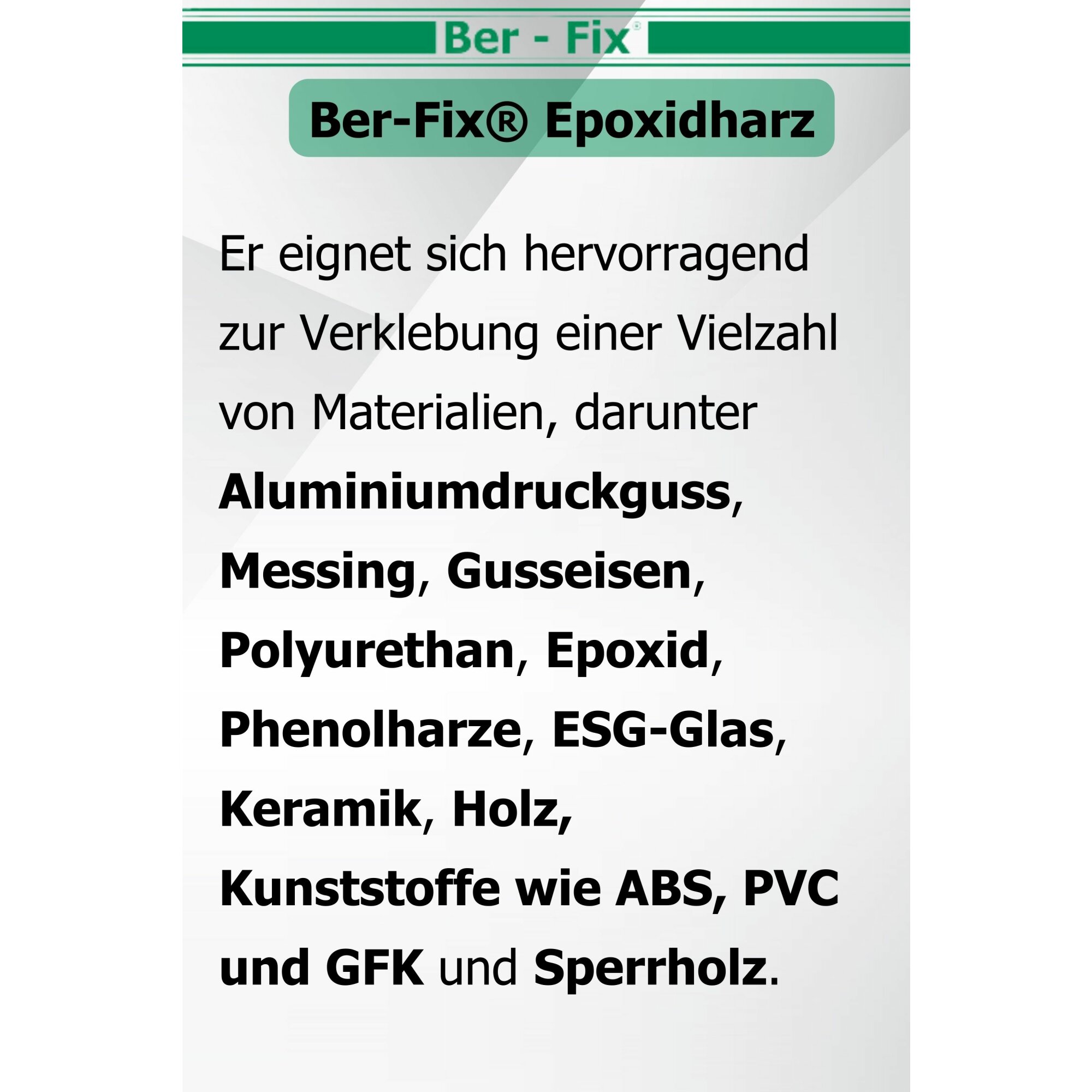 Ber-Fix® Epoxykleber 25g 5 Min. 14x