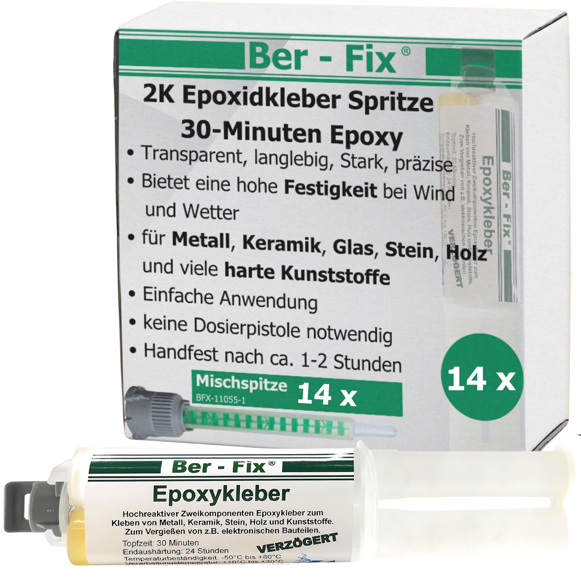 Ber-Fix® Epoxykleber 25g 30 Min. 14x