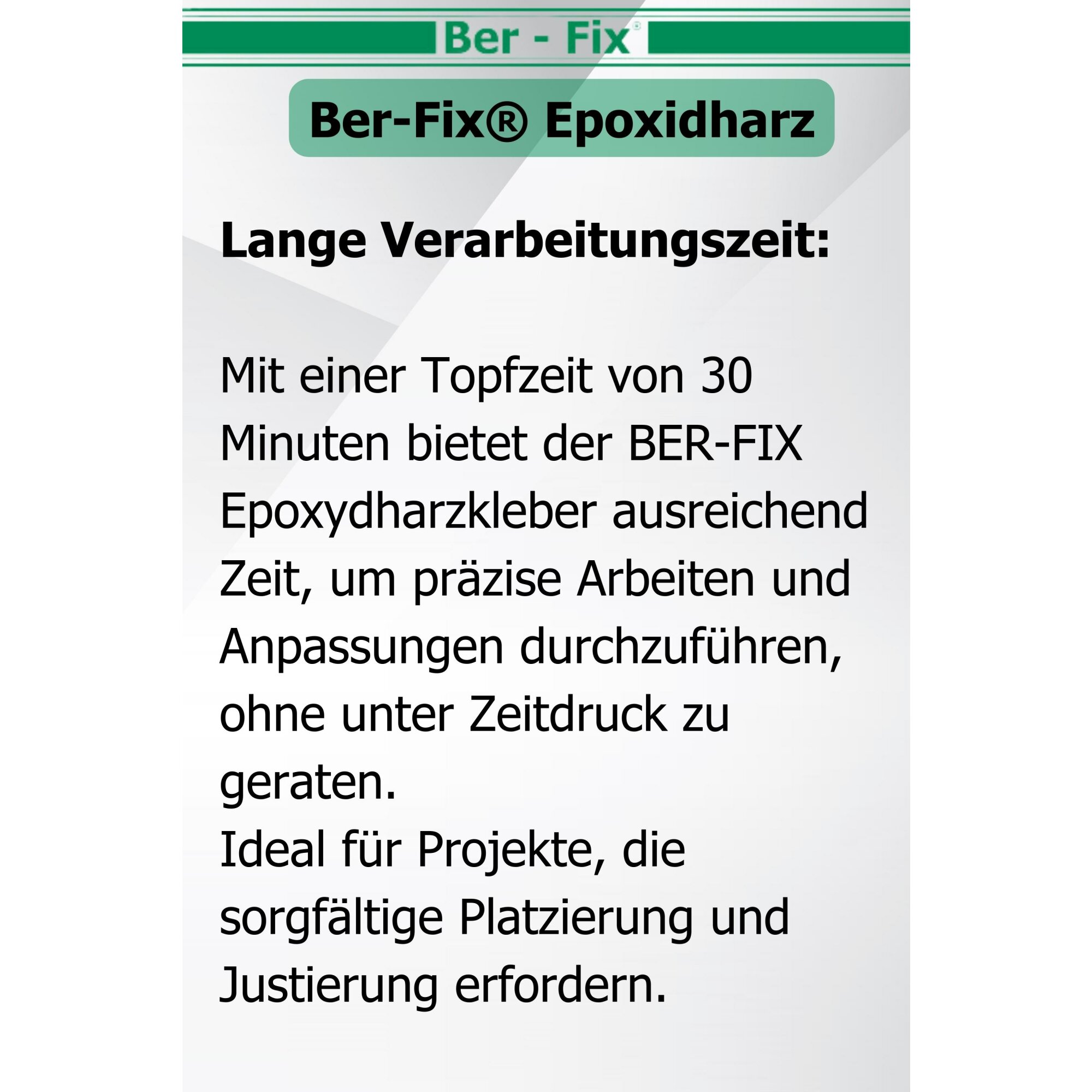 Ber-Fix® Epoxykleber 50g 30 Min. + 5 Extra Spitzen + Pistole