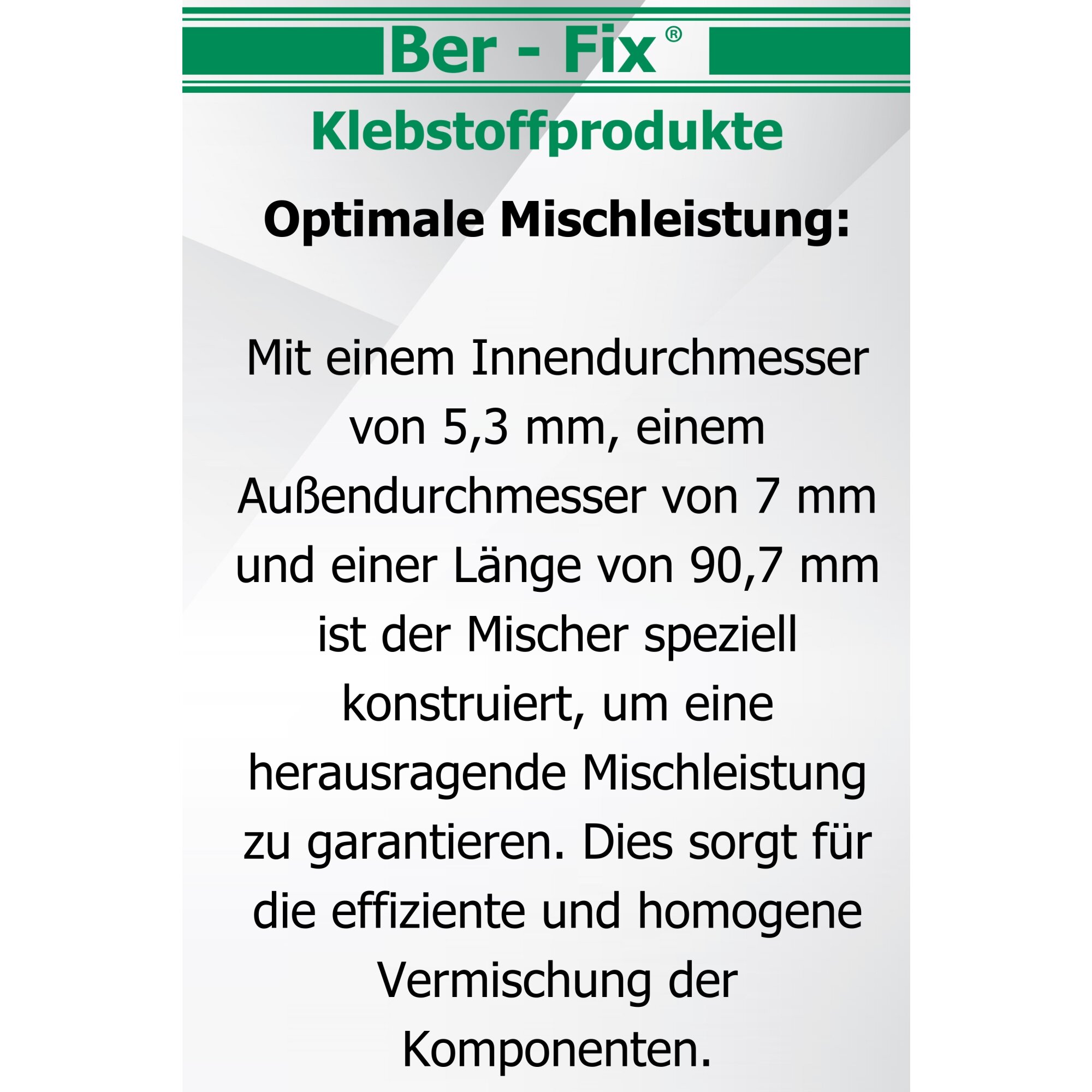 Ber-Fix® Mischdüsen 1:1 grau 10er Spar Pack