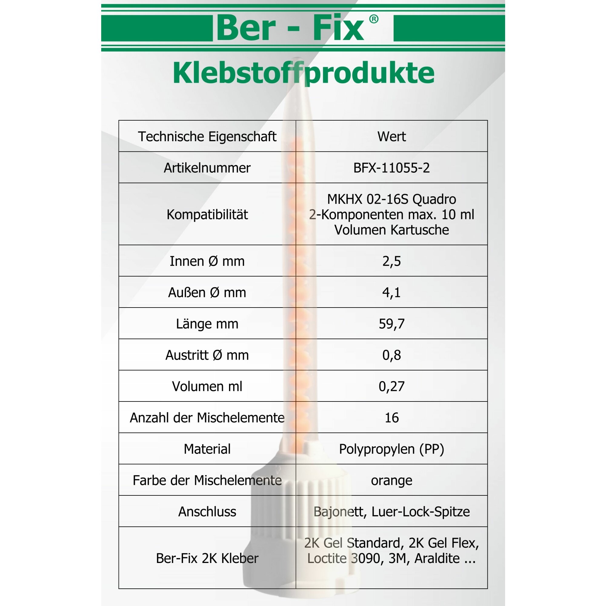 Ber-Fix® Mischdüsen 1:4 10x