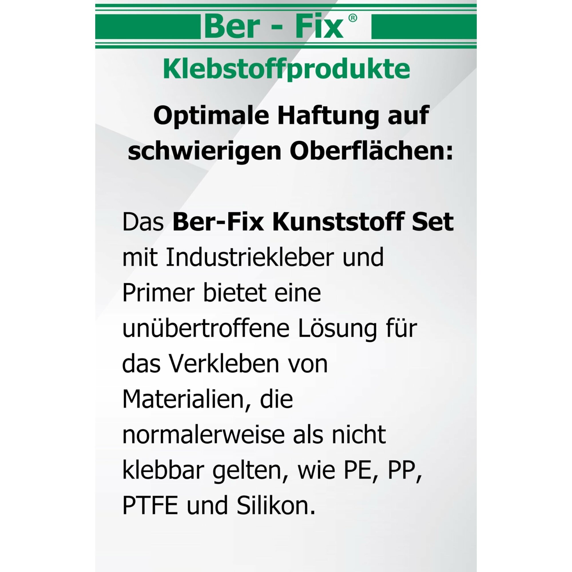 Ber-Fix® Kunststoff-Set Standard