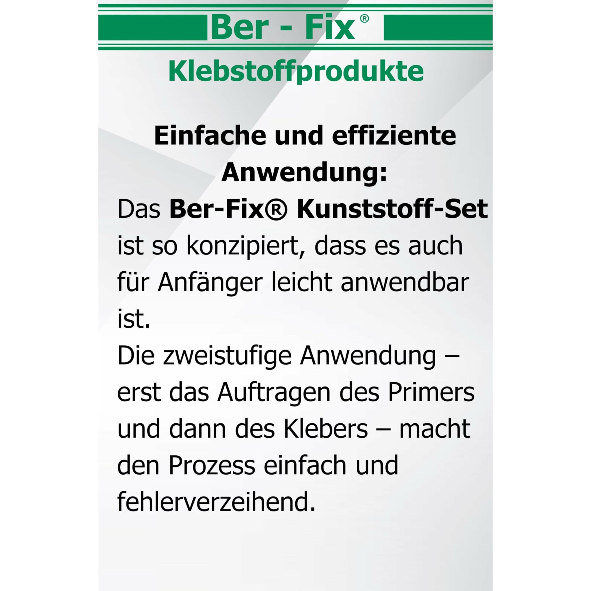 Ber-Fix® Kunststoff-Set Standard