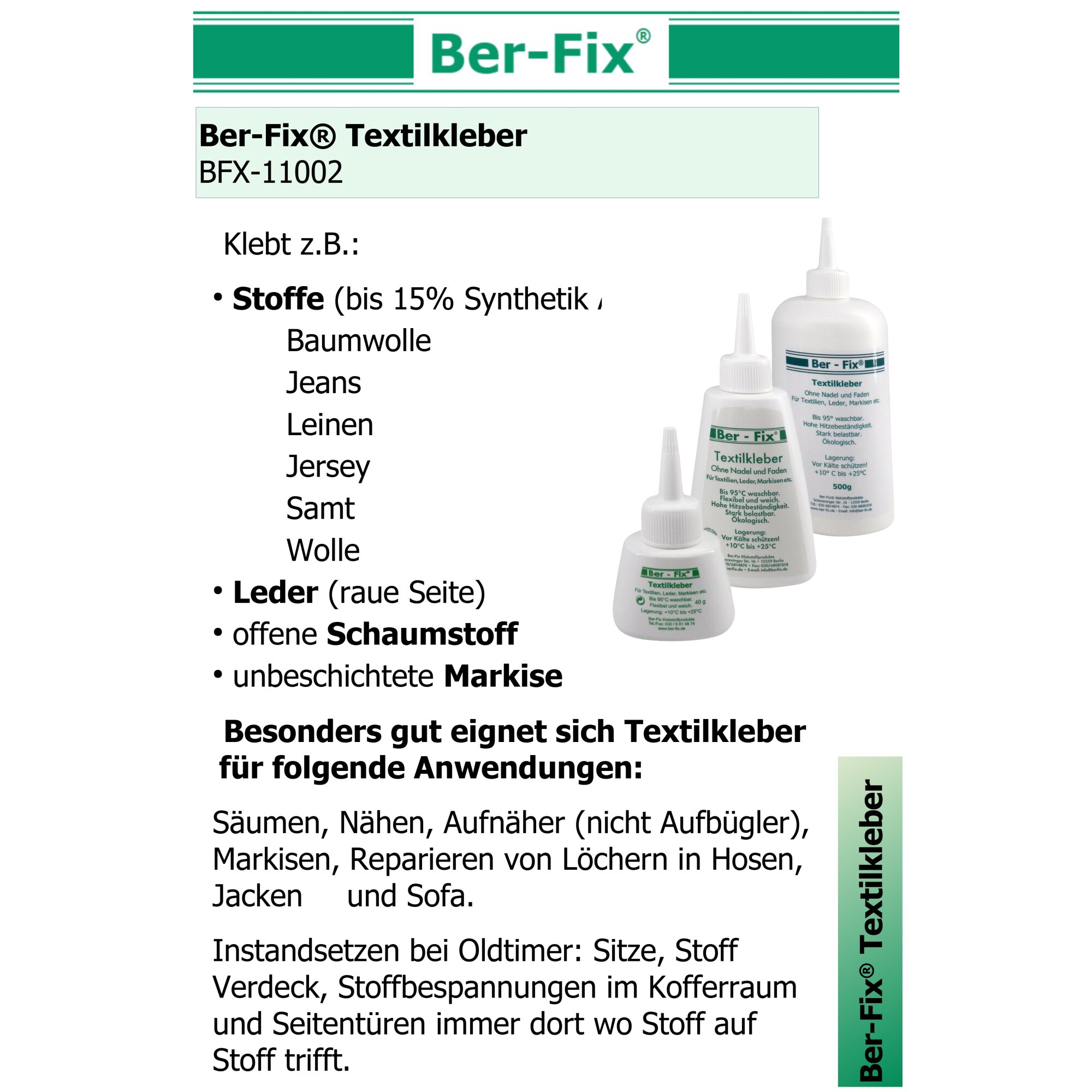 Ber-Fix® Textilkleber 150g