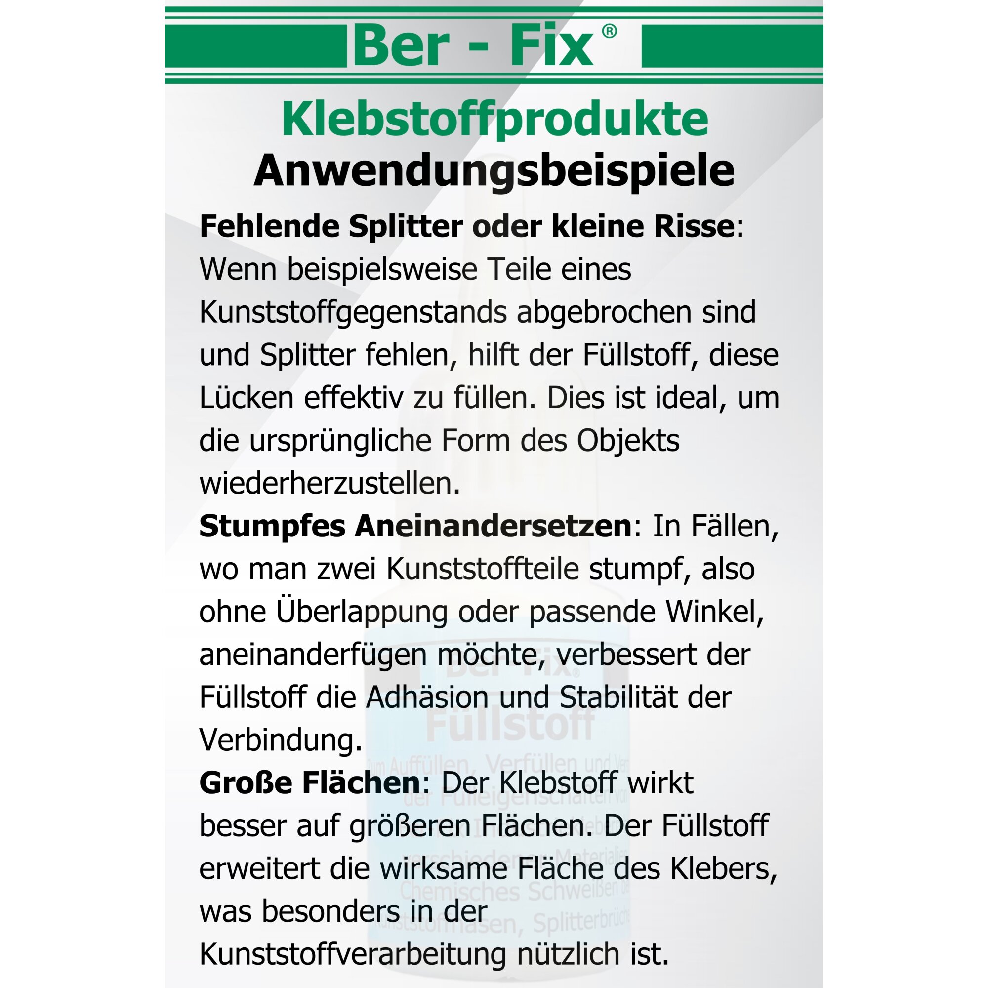 Ber-Fix® Füllstoff Weiß 15g