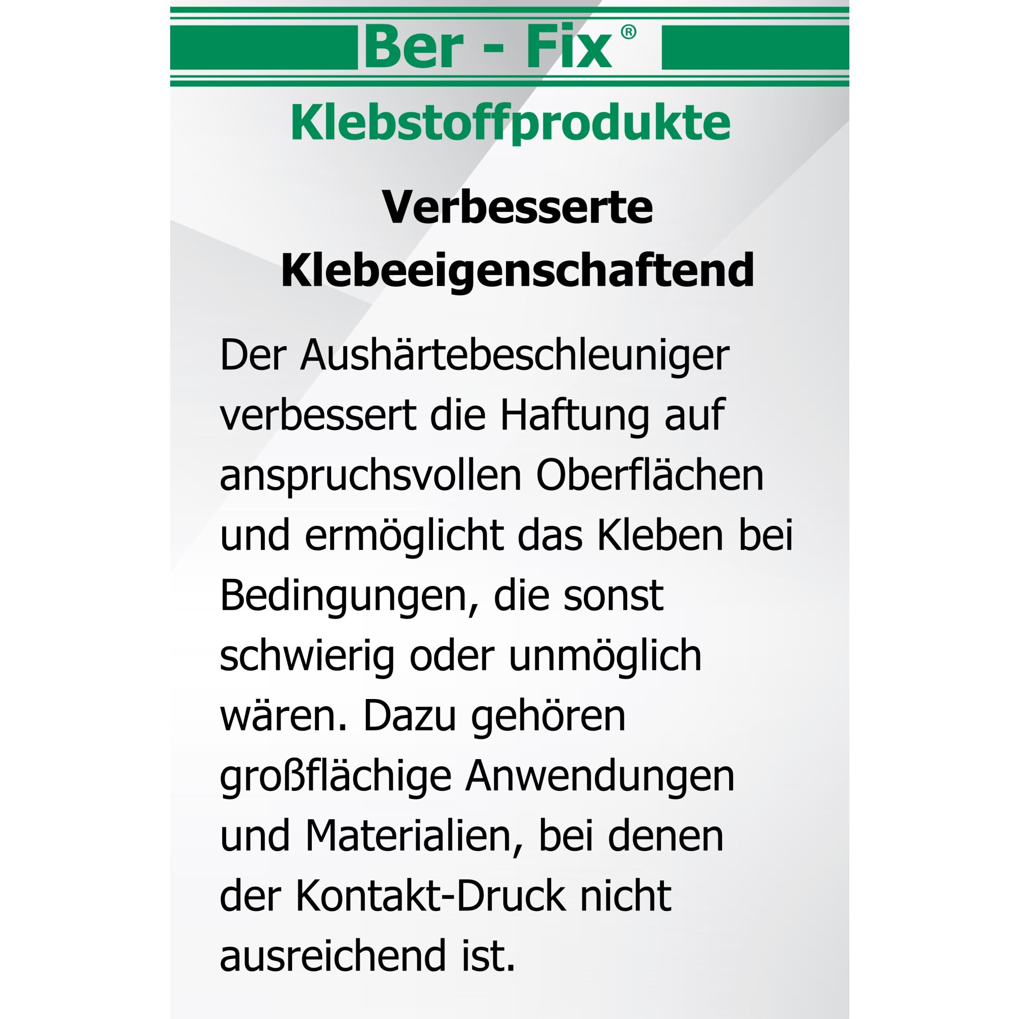 Ber-Fix® Beschleuniger – Aktivator für Ber-Fix® Industriekleber | Schnellere Aushärtung & stärkere Haftung | Perfekt für präzise Anwendungen