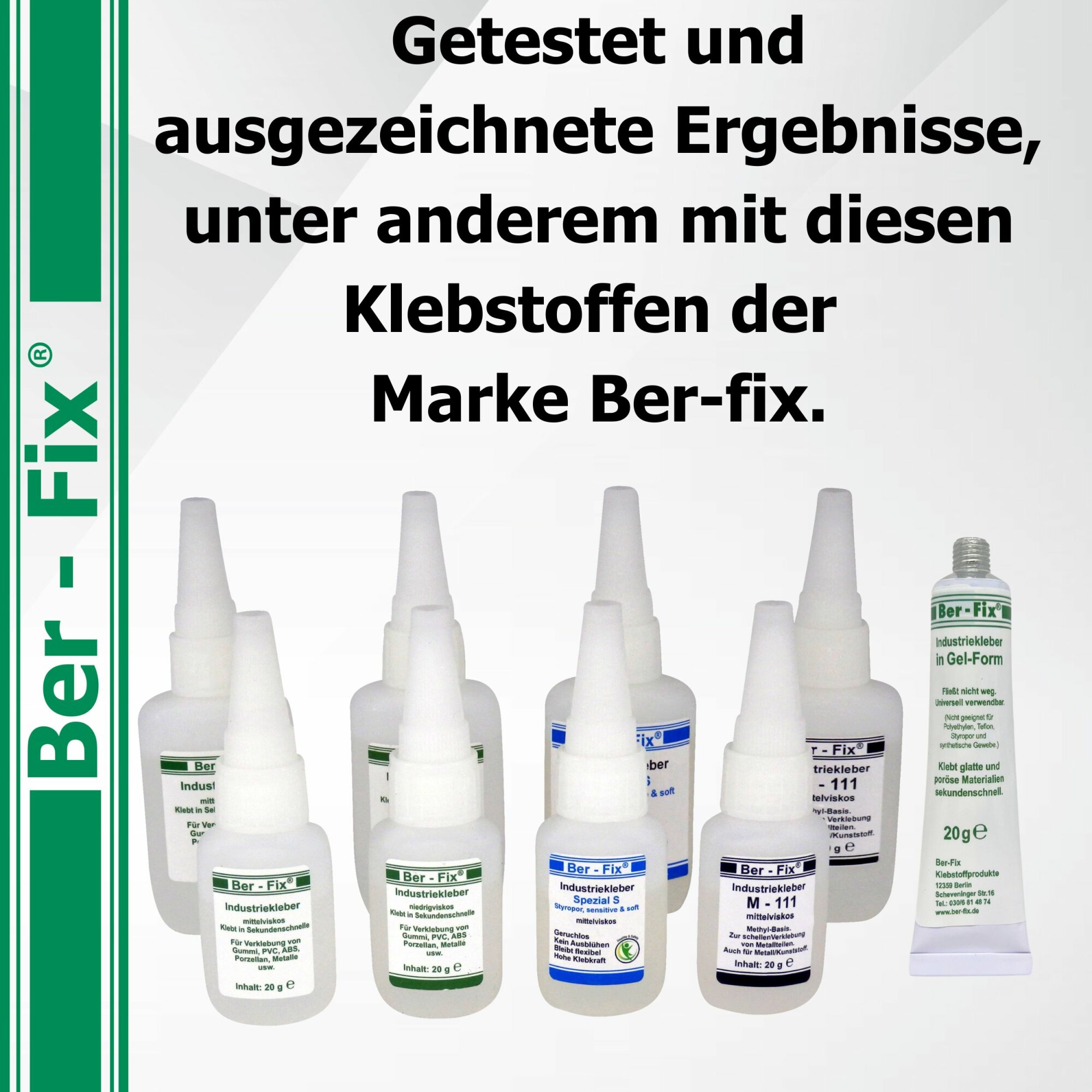 Ber-Fix® Beschleuniger – Aktivator für Ber-Fix® Industriekleber | Schnellere Aushärtung & stärkere Haftung | Perfekt für präzise Anwendungen