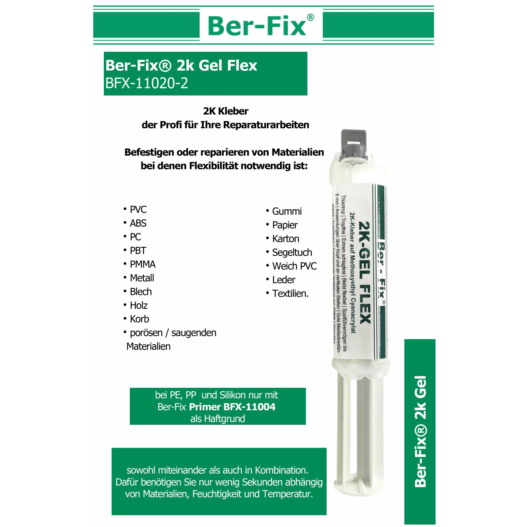 Ber-Fix® 2K-Gel Flex 10g