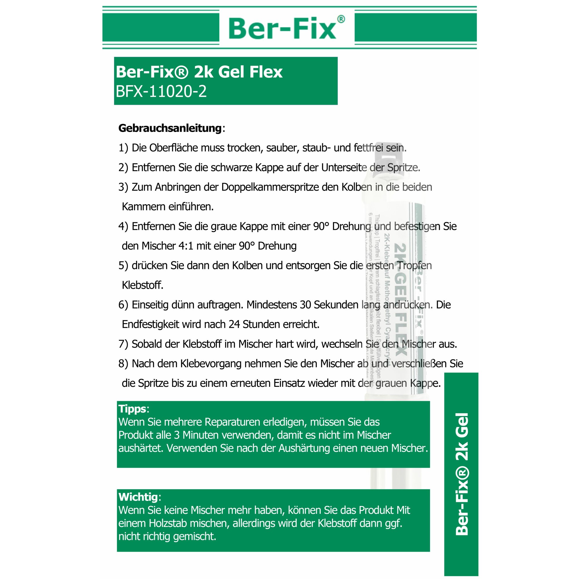 Ber-Fix® 2K-Gel Flex 10g