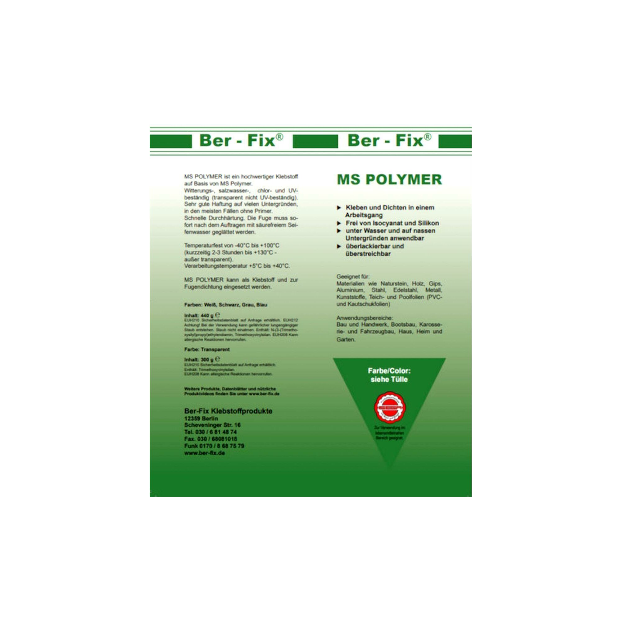 Ber-Fix® MS-Polymer schwarz