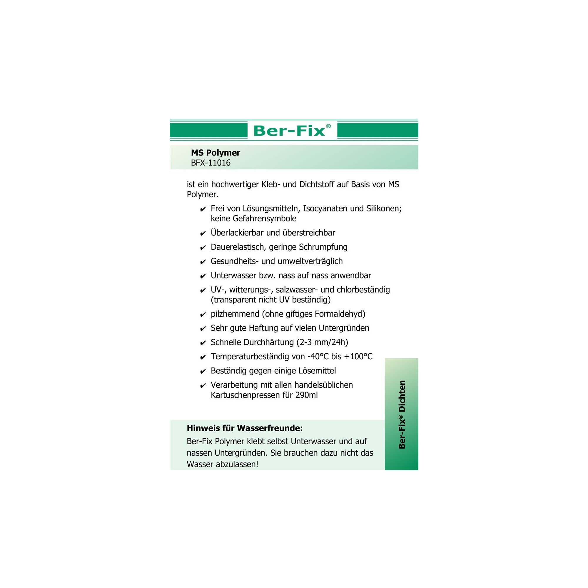 Ber-Fix® MS-Polymer schwarz