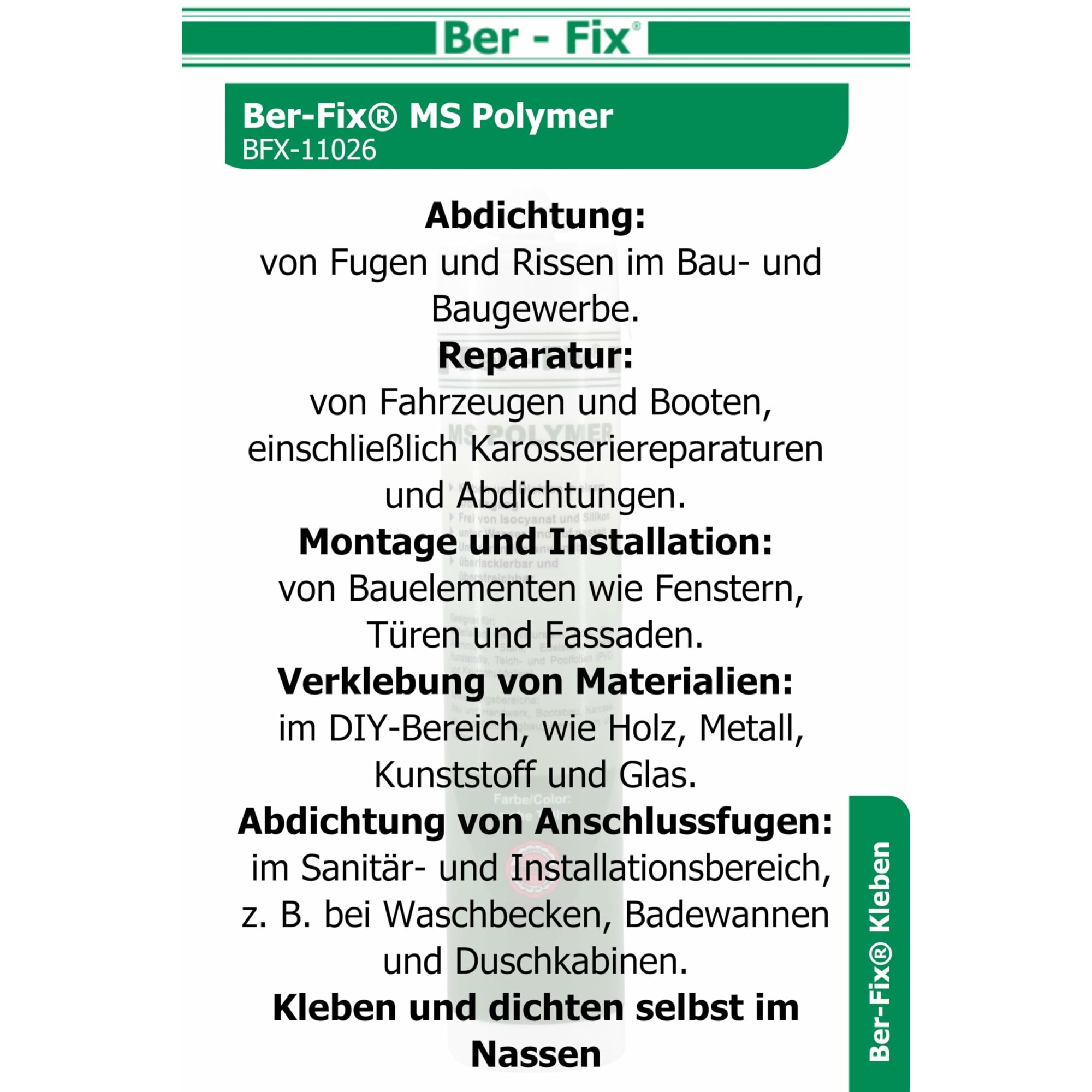 Ber-Fix® MS-Polymer grau