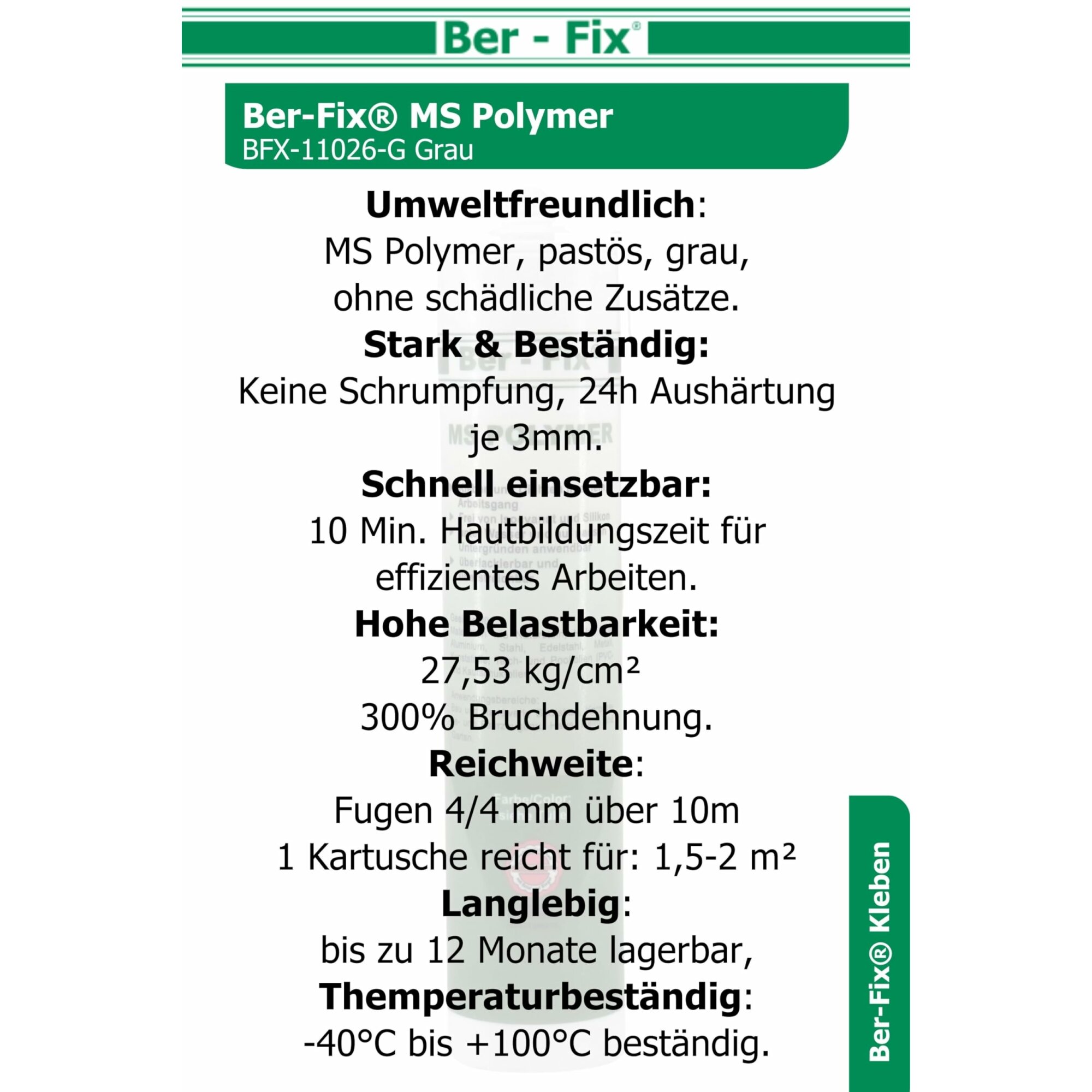 Ber-Fix® MS-Polymer grau