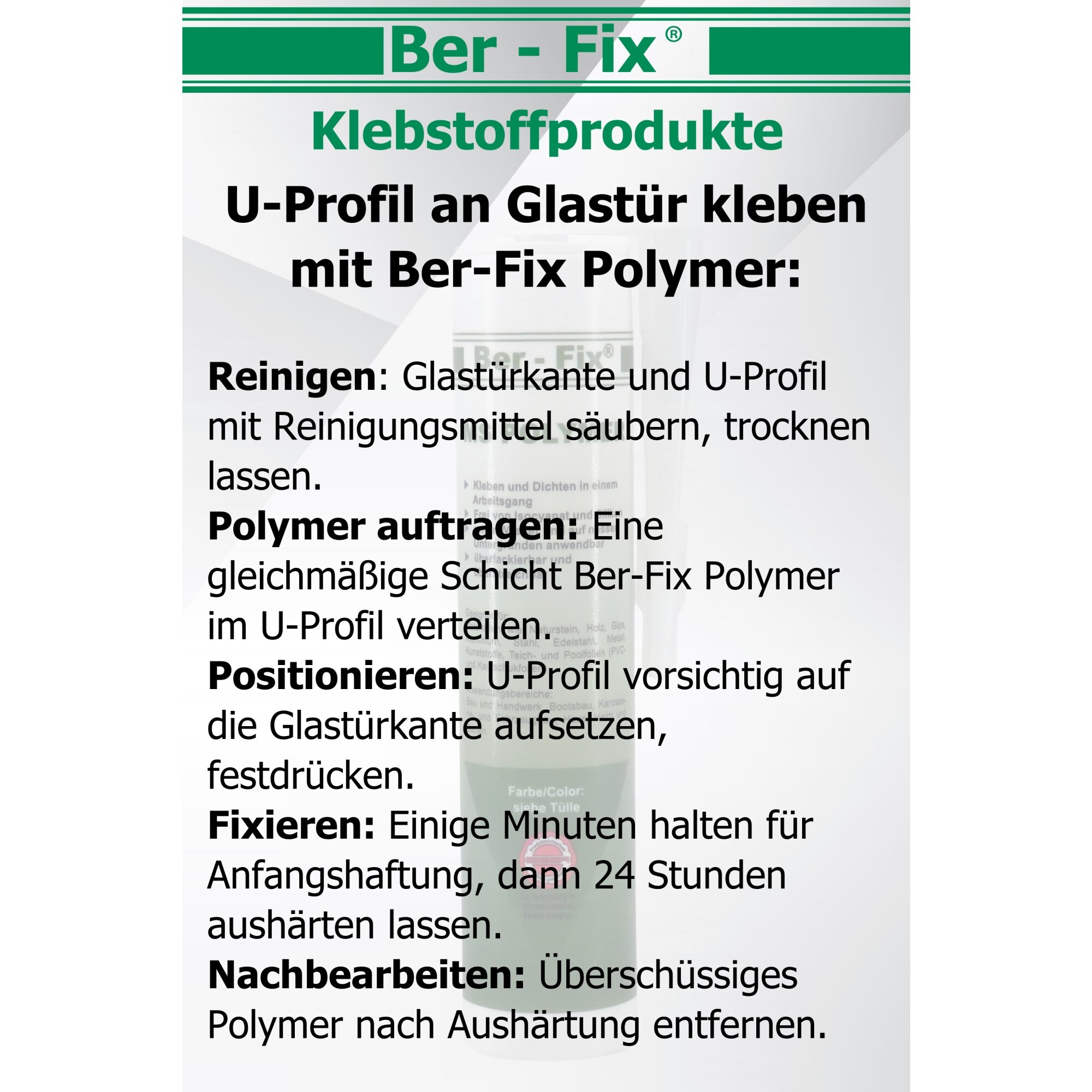 Ber-Fix® MS-Polymer transparent