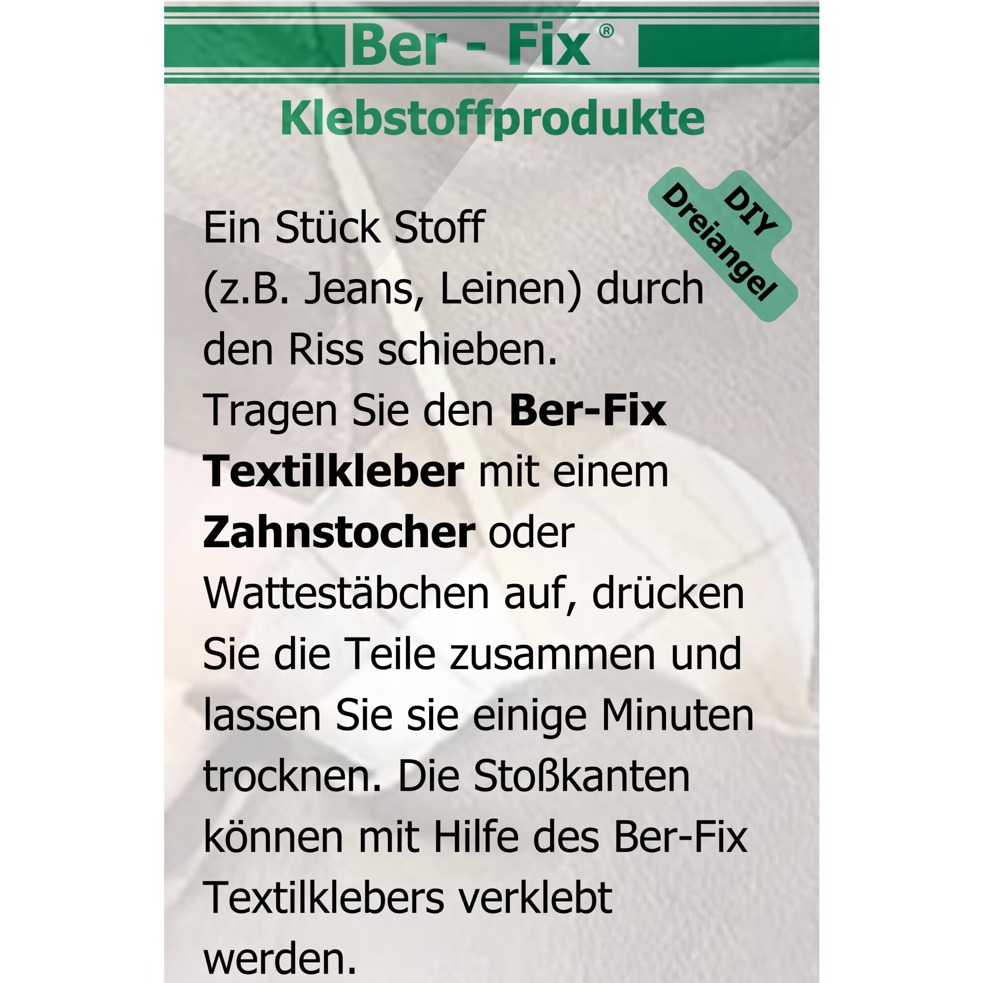 Ber-Fix® Textil-Designer-Set – Textilkleber & Schmucksteinkleber für kreative Frauen | DIY-Projekte & individuelle Designs