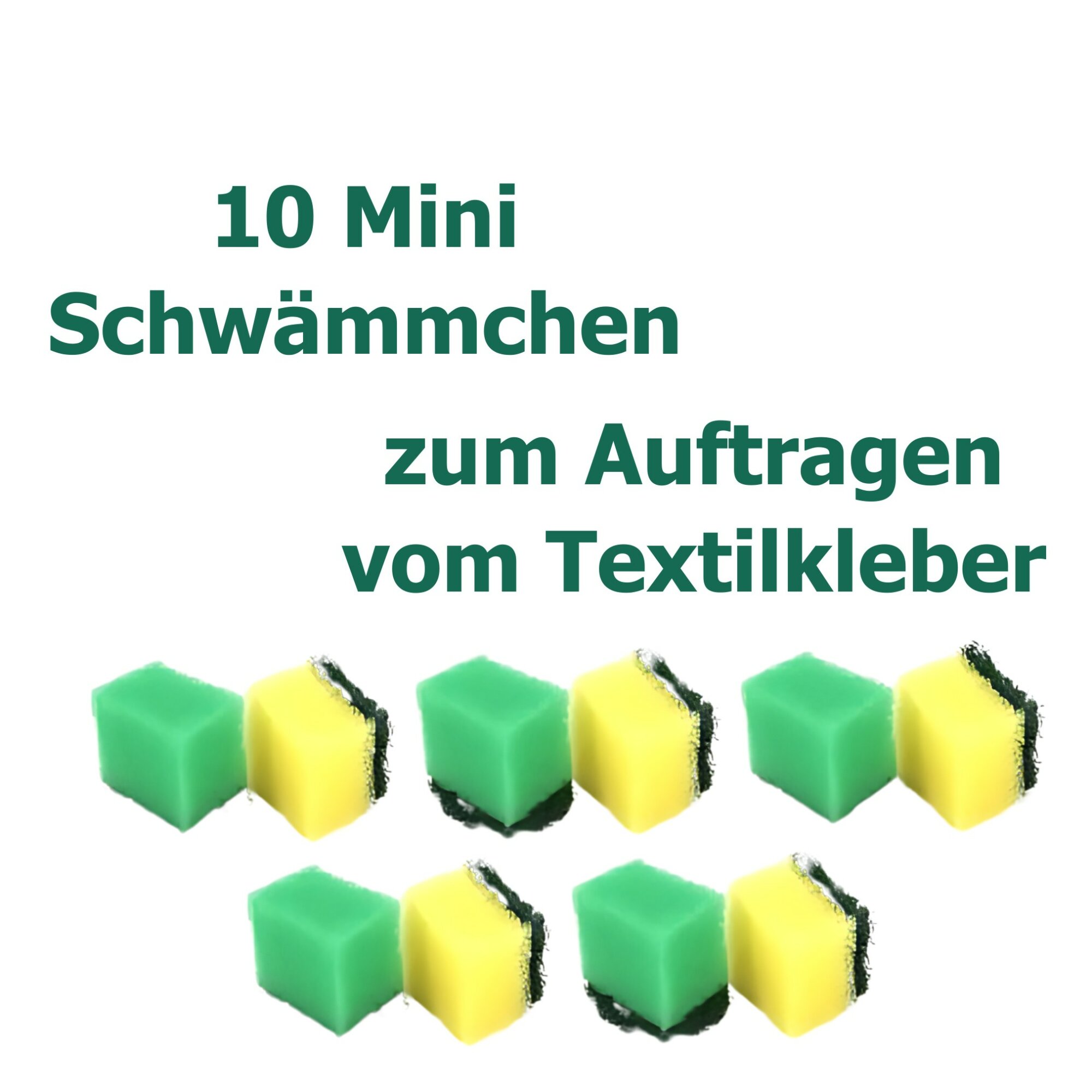 Ber-Fix® 10 Mini Schwämmchen für den Textilkleber