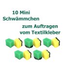 Ber-Fix® 10 Mini Schwämmchen für den Textilkleber