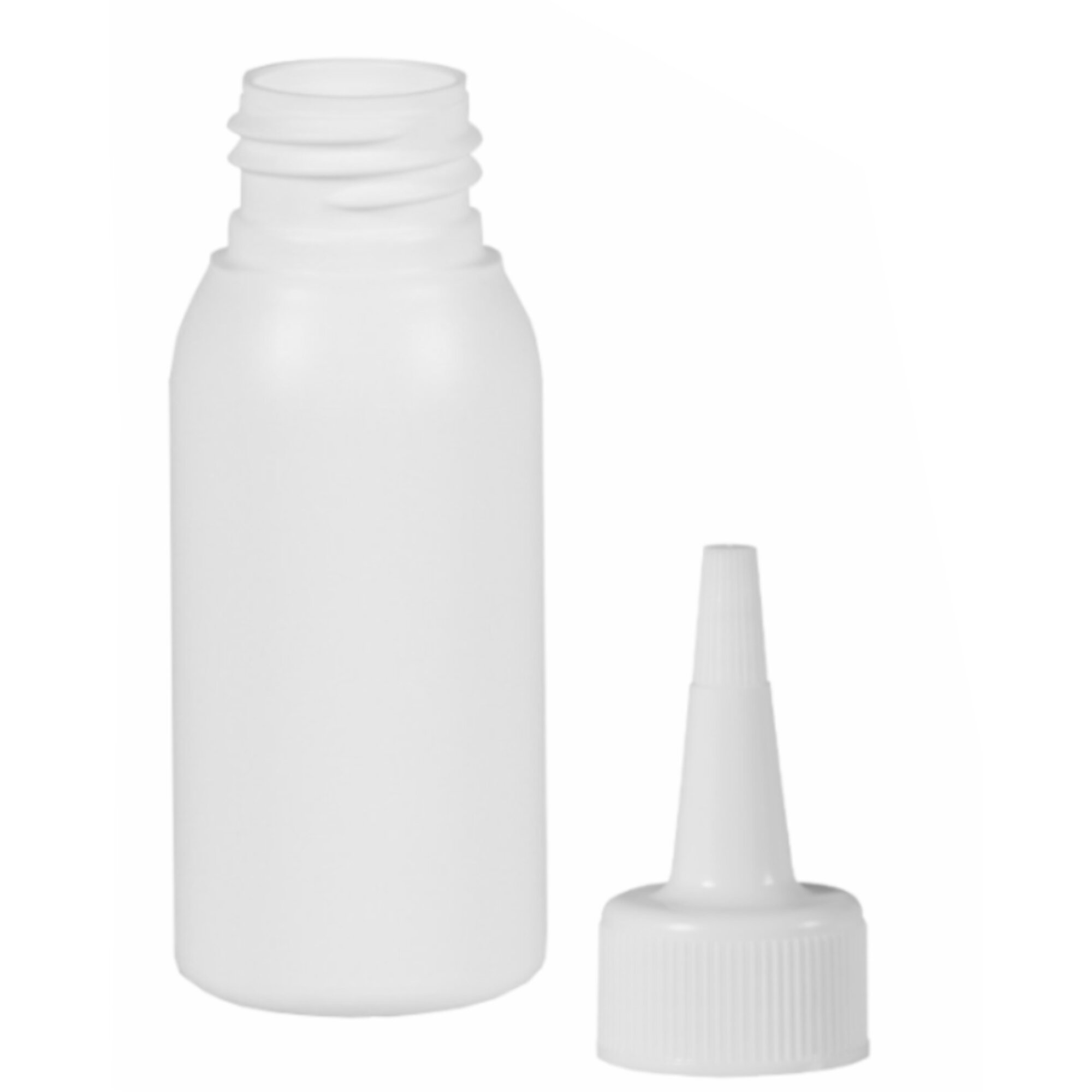 Ber-Fix® Leerflasche Weiß Rund 50ml –...