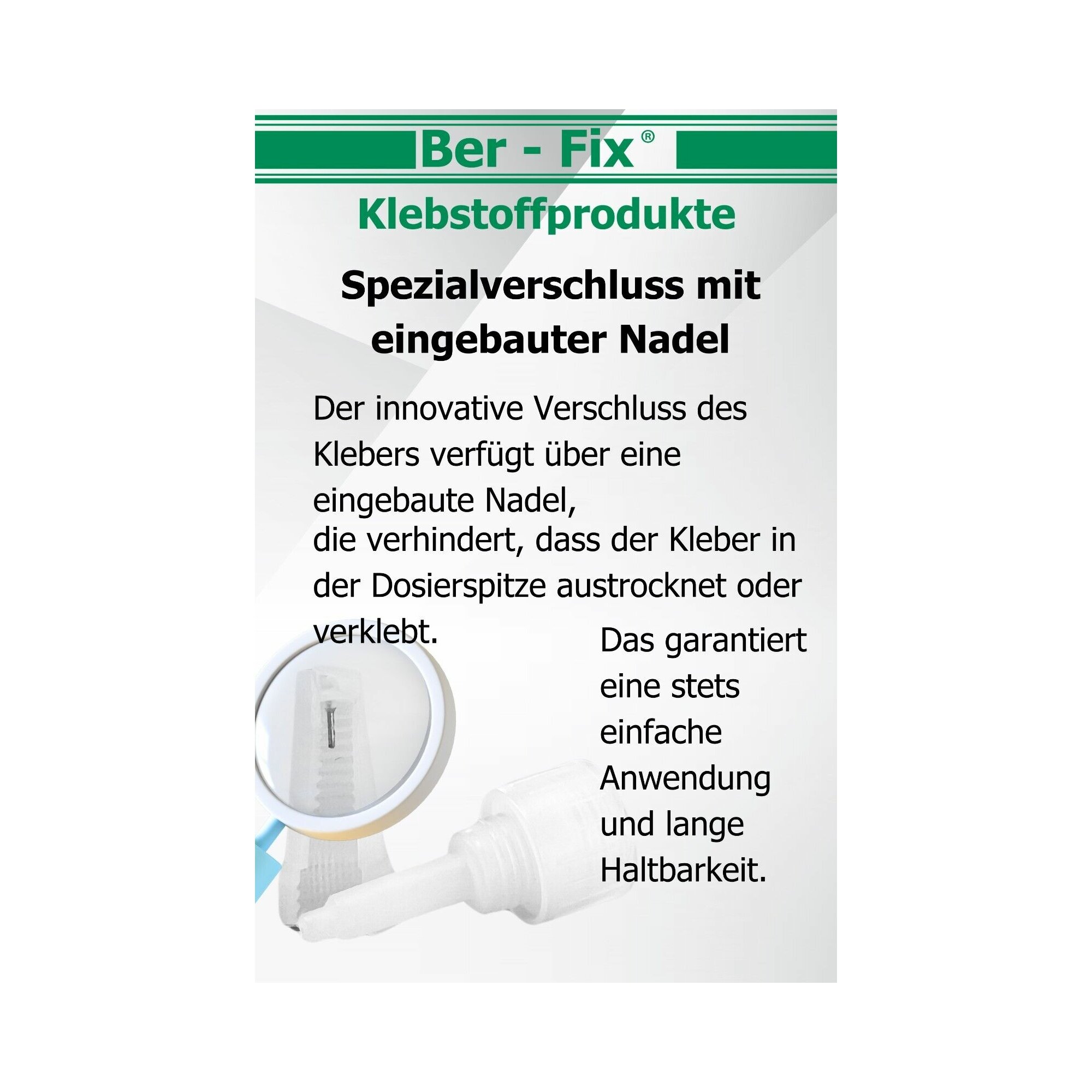 Ber-Fix® Industriekleber (mittelviskos) 20g mit Gratisgeschenk