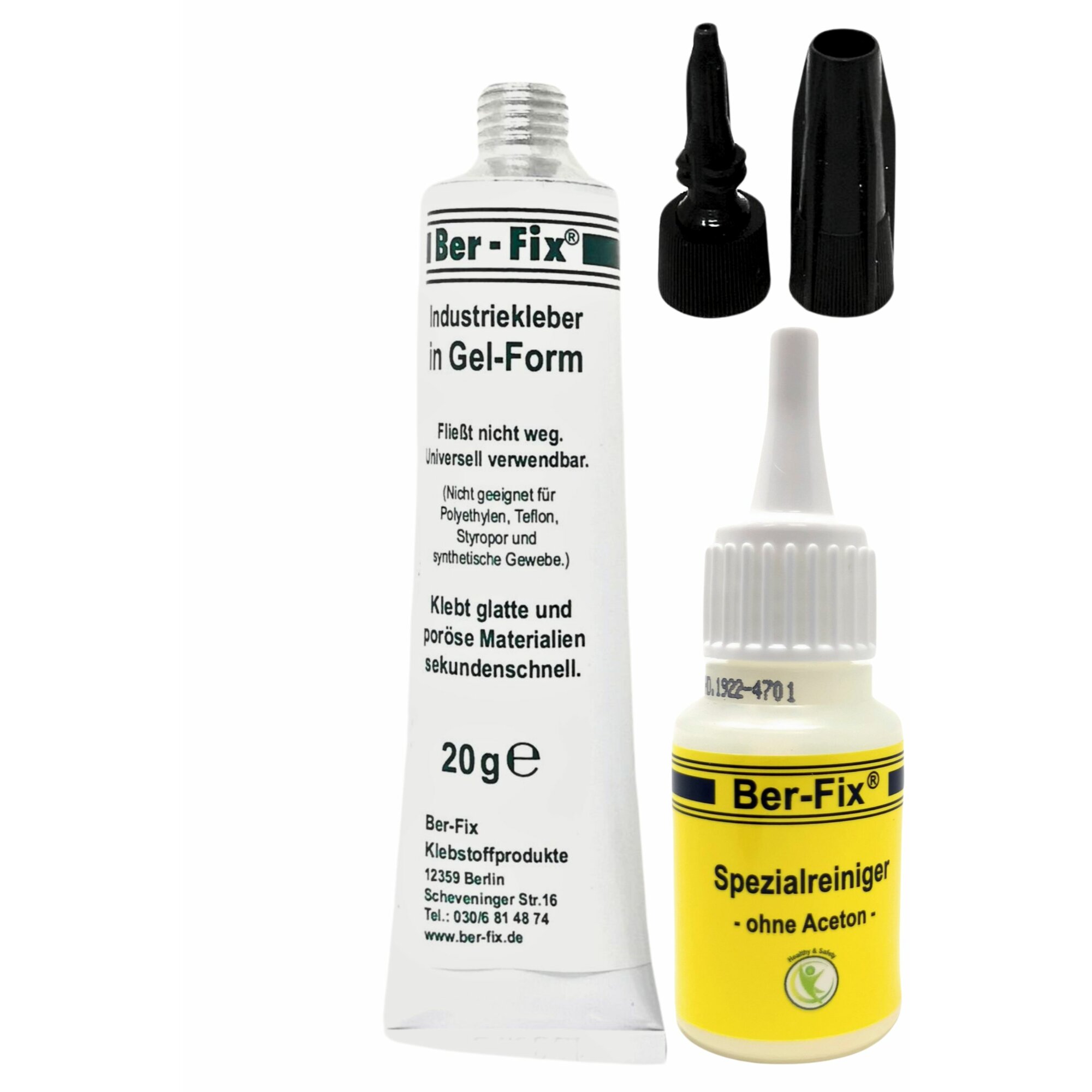 Ber-Fix® Industriekleber Gel 20g mit Gratisgeschenk