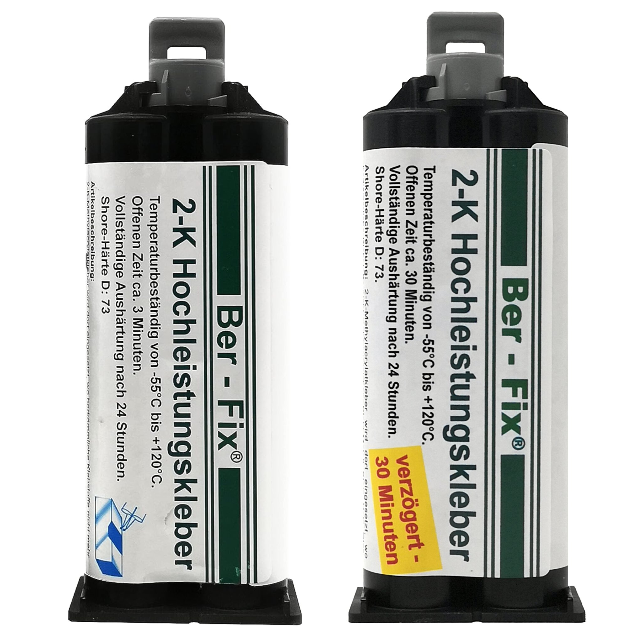 Ber-Fix® 2K-Hochleistungskleber 50g – MMA Kleber für Metall & Kunststoff | Für Dosierpistole, Schlagfest & Extra Stark