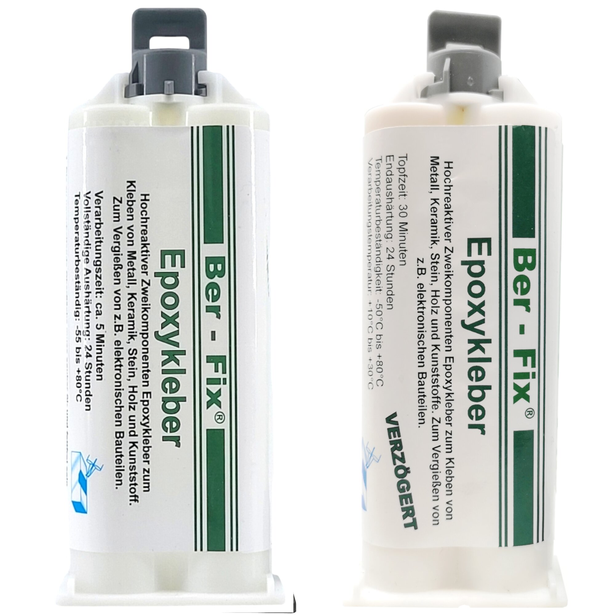 Ber-Fix® Epoxykleber 50g – 2K Epoxidharz-Kleber für Dosierpistole | Ideal zum Kleben & Vergießen von Metall, Kunststoff & Holz