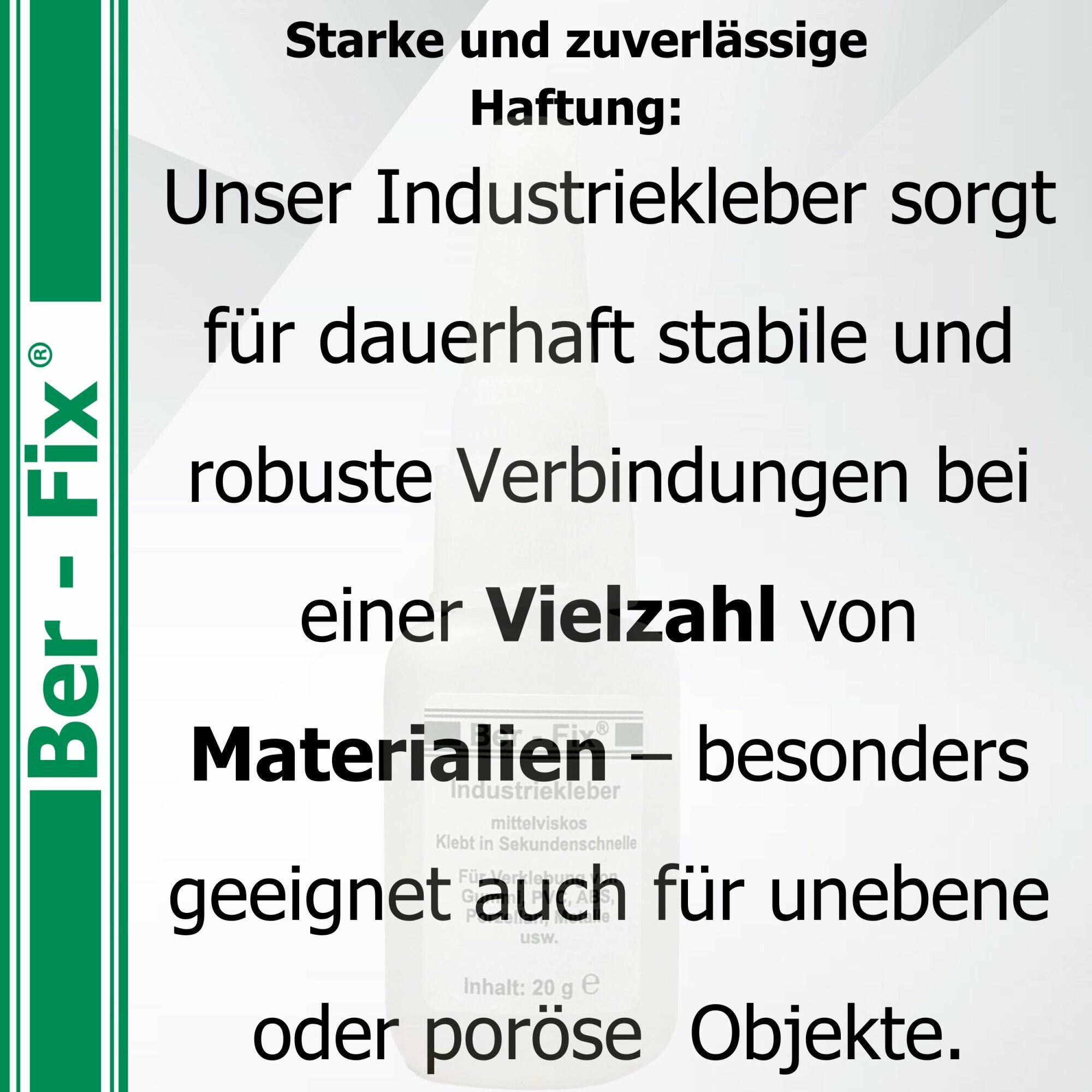 Ber-Fix® Industriekleber (mittelviskos) 10g MHD Aktion