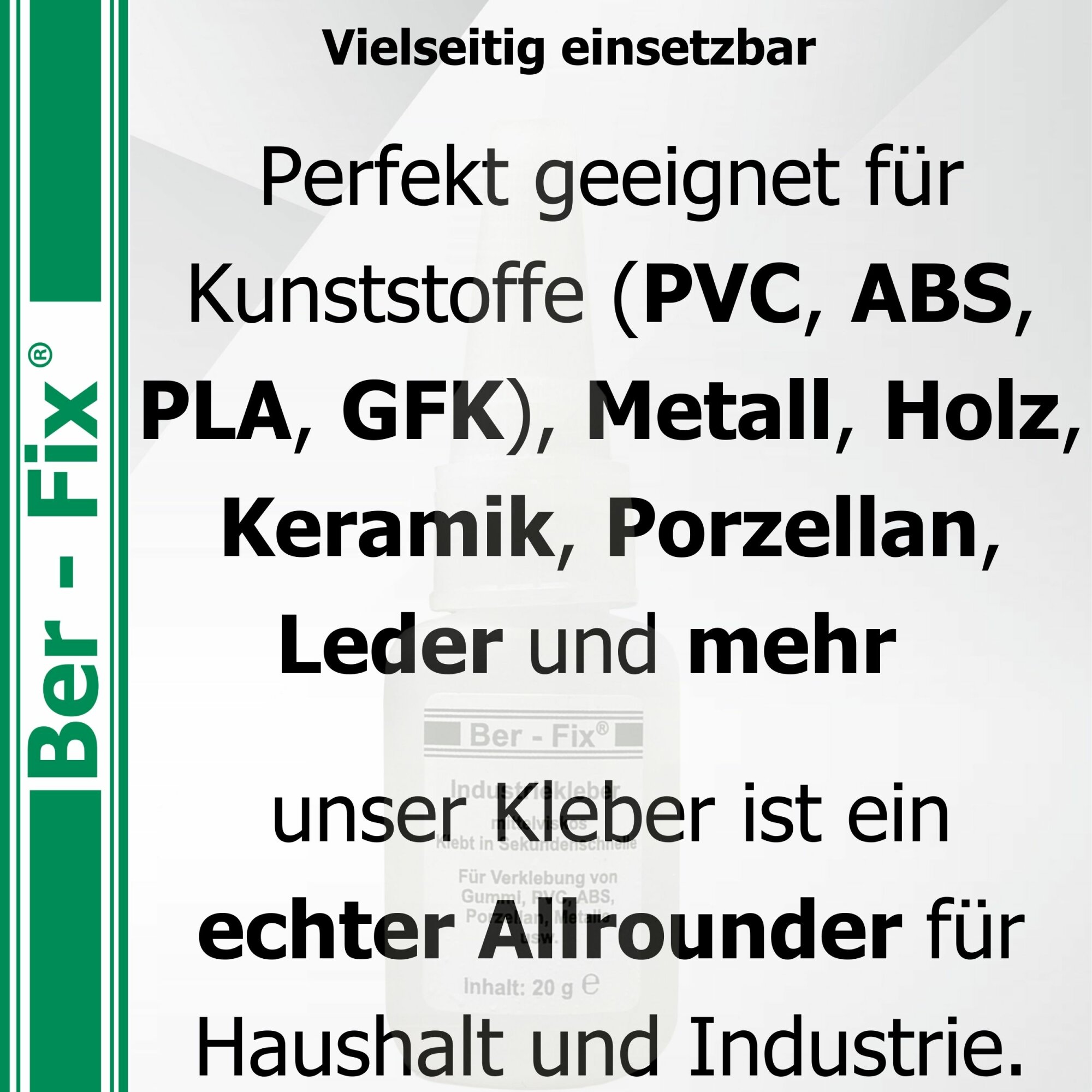 Ber-Fix® Industriekleber (mittelviskos) 10g MHD Aktion